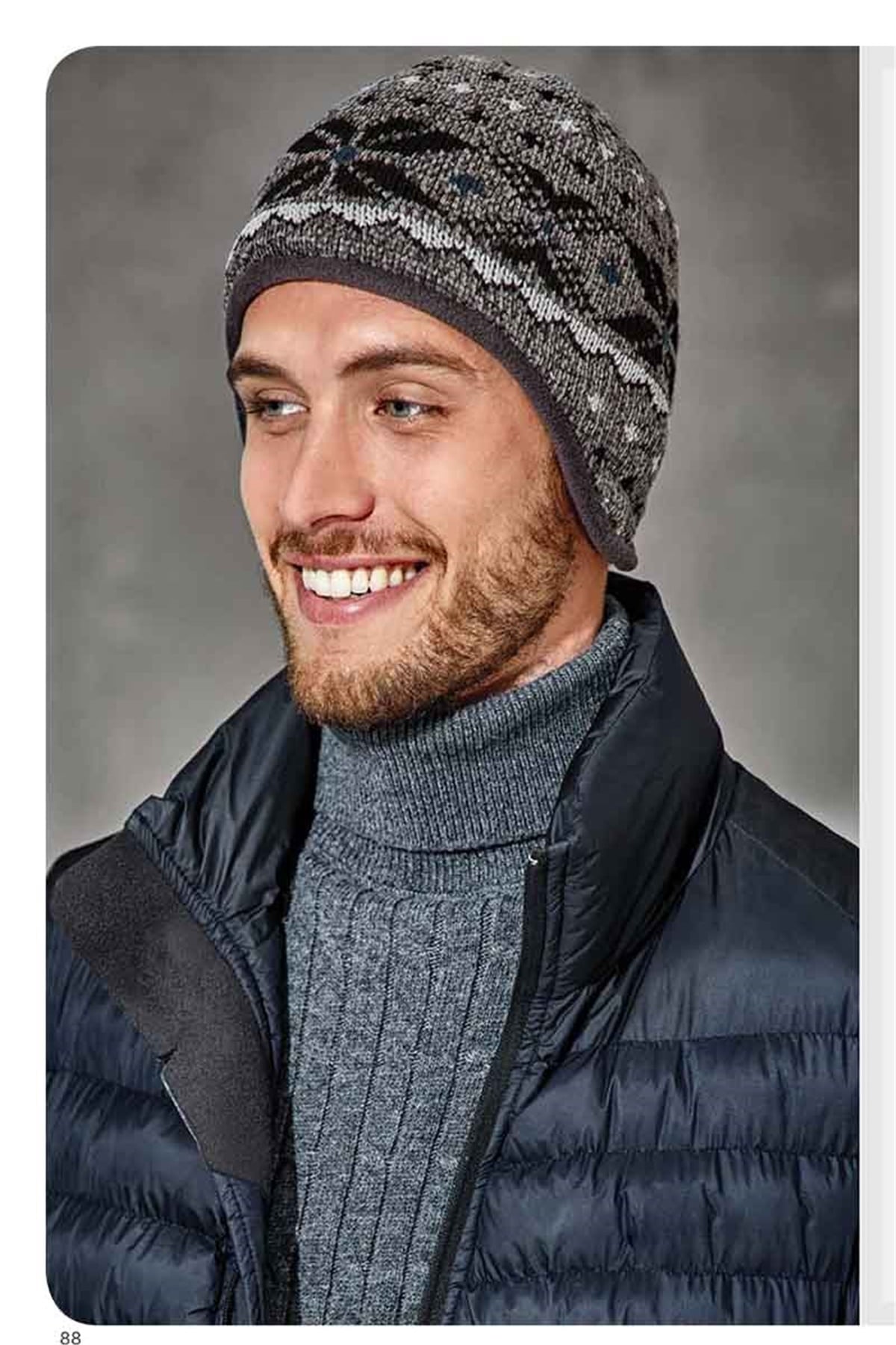 Erkek İçi Polarlı Kulaklı Bere FO-2069
