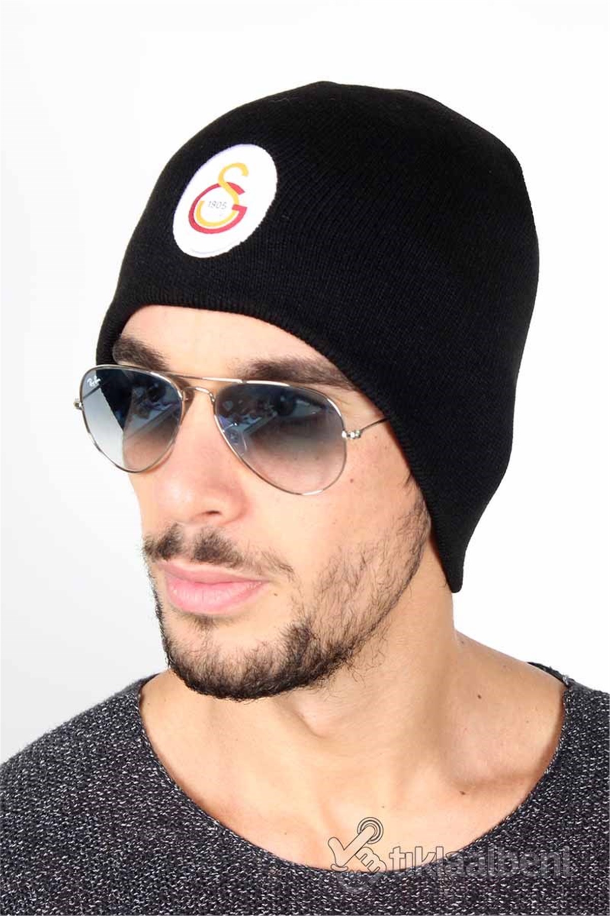 Erkek Taraftar Bere YB702 Siyah