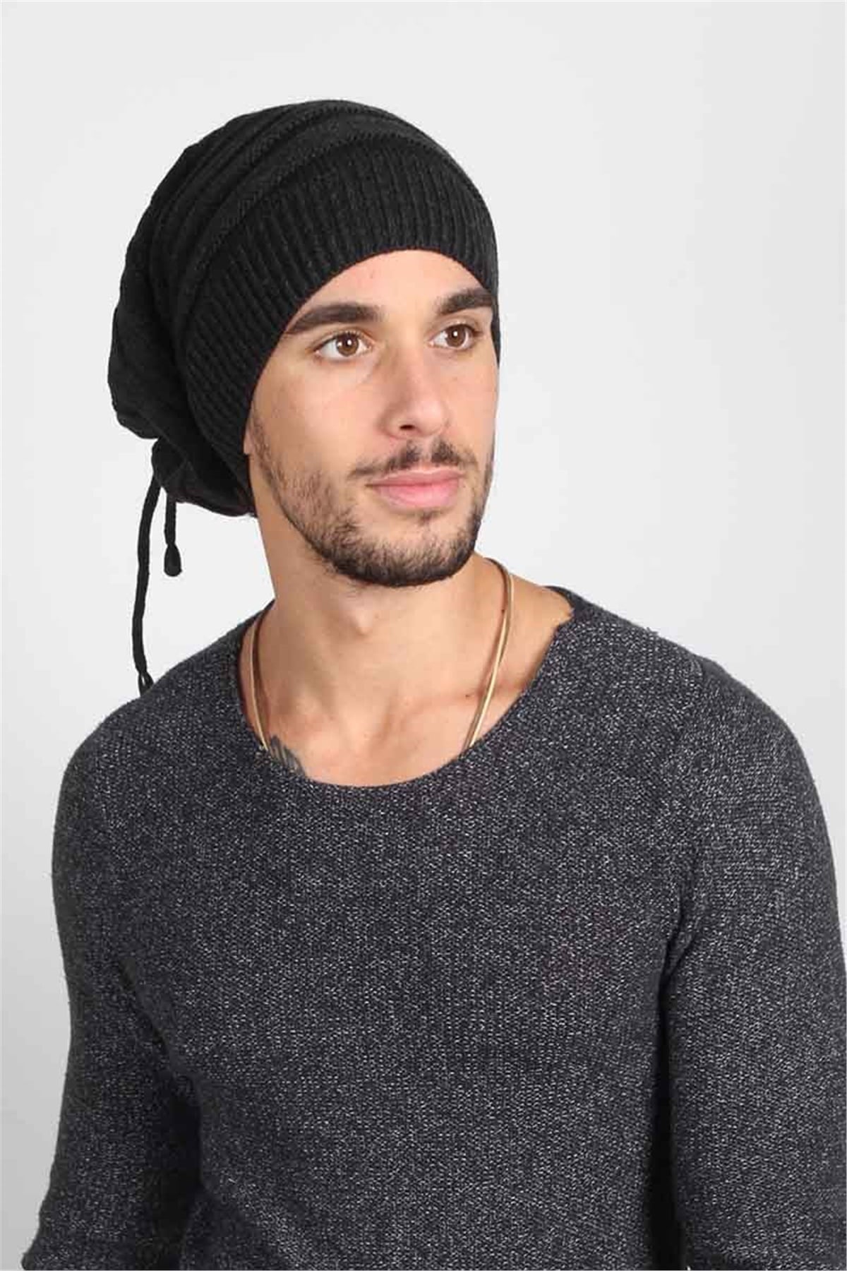 Erkek Tarz Bere GP1106 Siyah