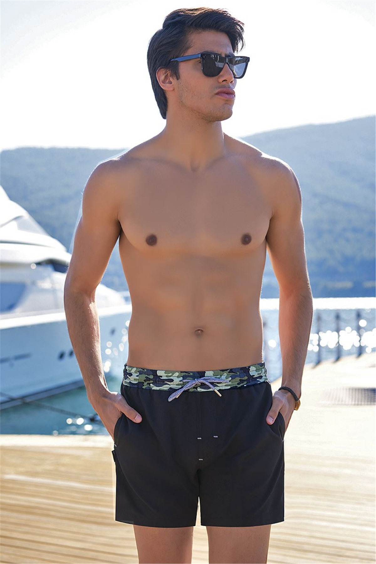 Flory Erkek Kısa Deniz Şortu G2046