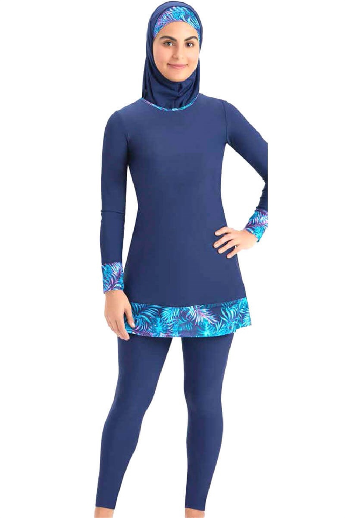 Genç Kız Tam Kapalı Tesettür Mayo 12 Yaş - XS Arası, 55175 