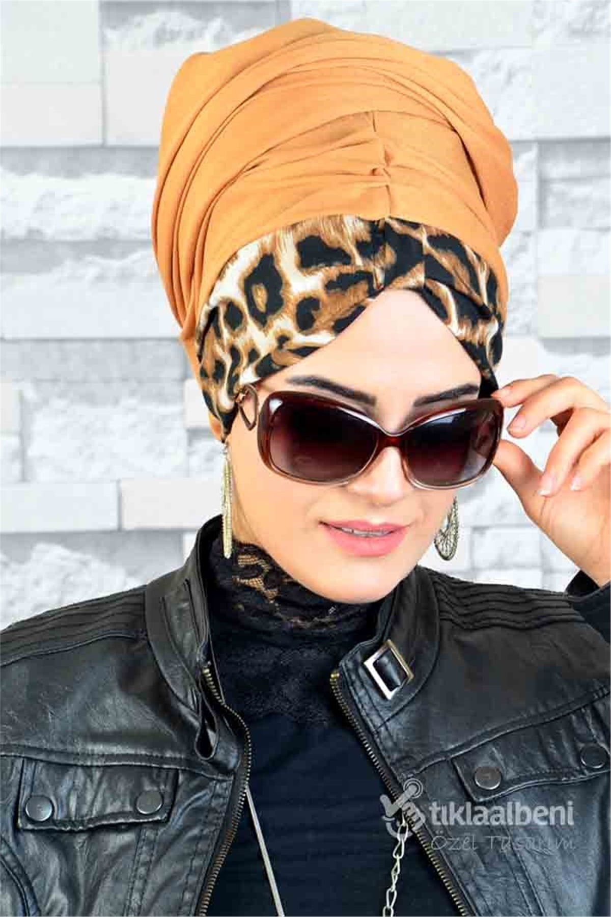 Gold Renkli Bandana Şal  BND0106