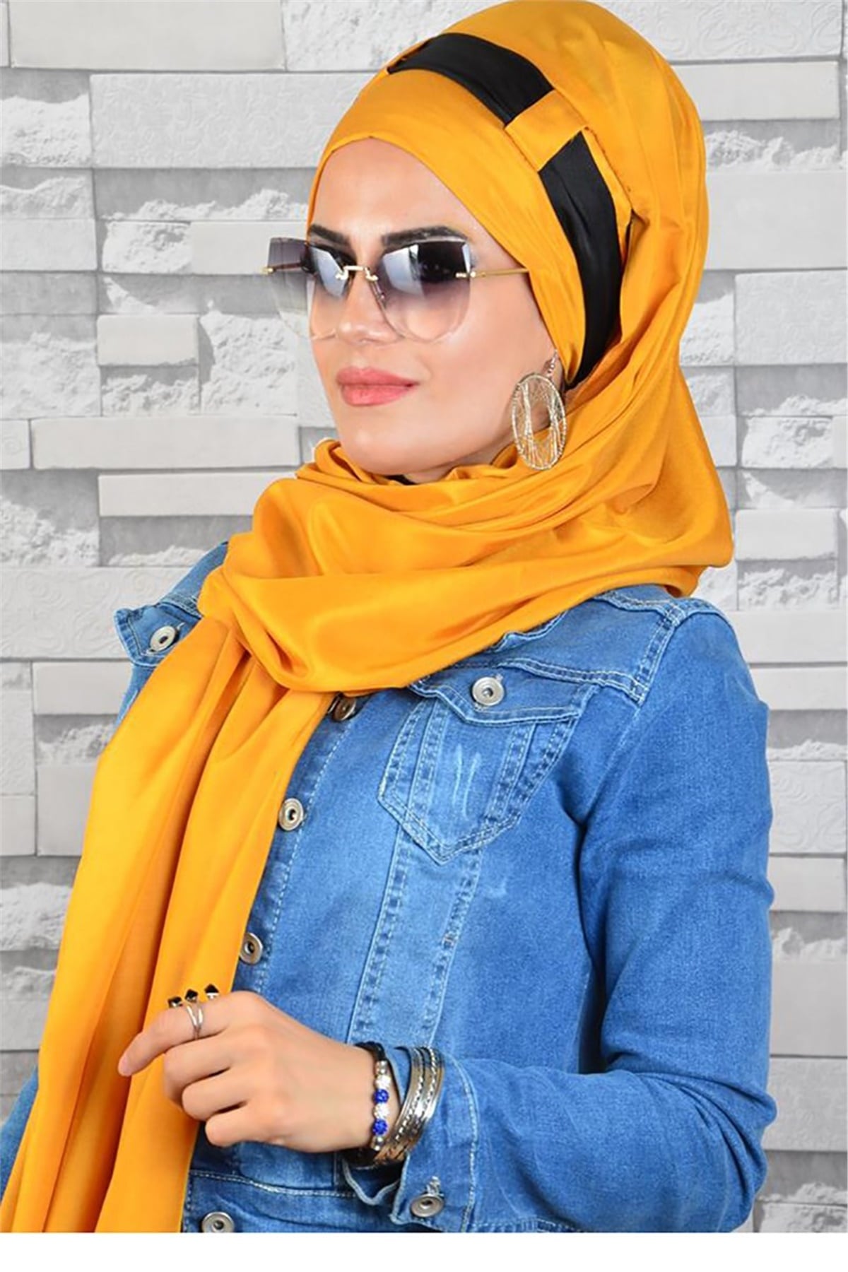Hardal Açık Hazır Türban bnd8008