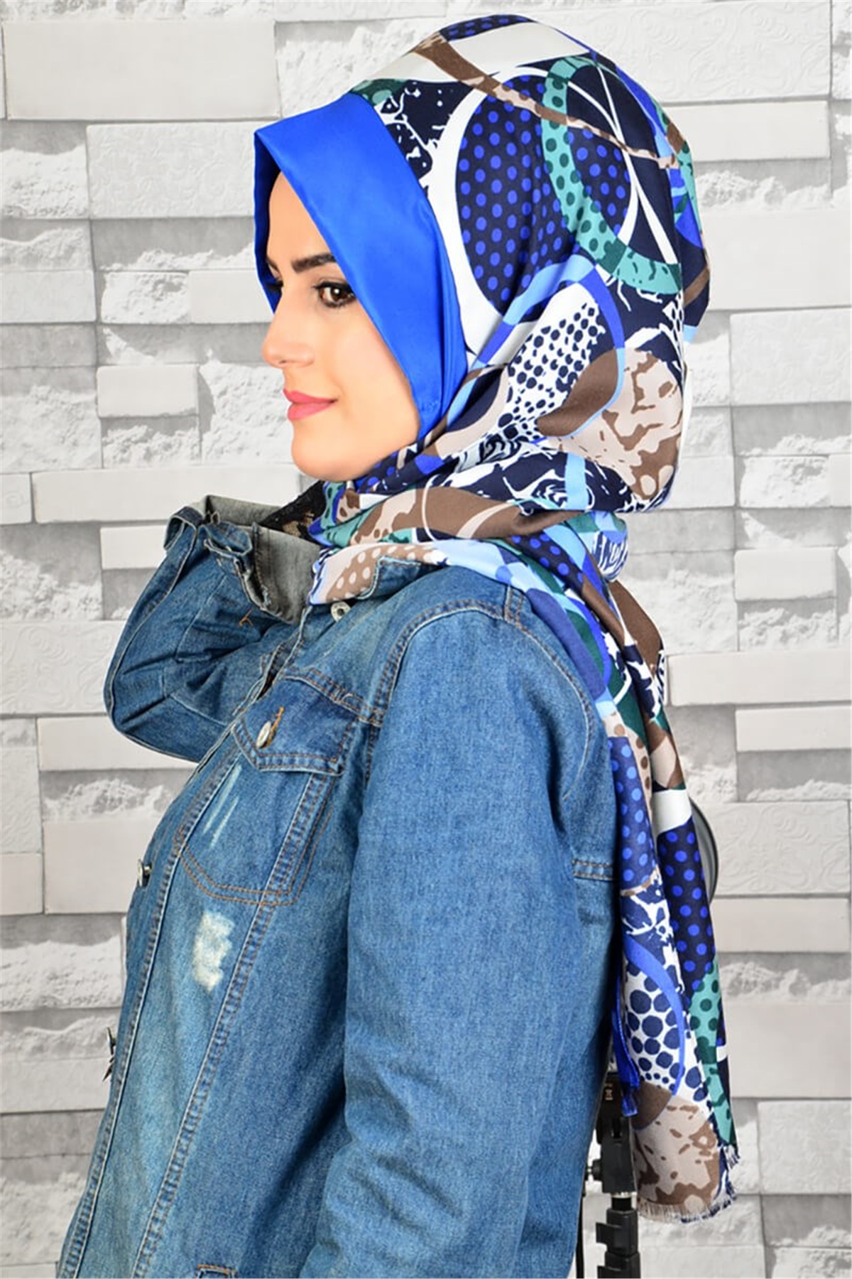 Hazır Türban, Büzgülü Bandana Pratik Bone Şal EASY1099