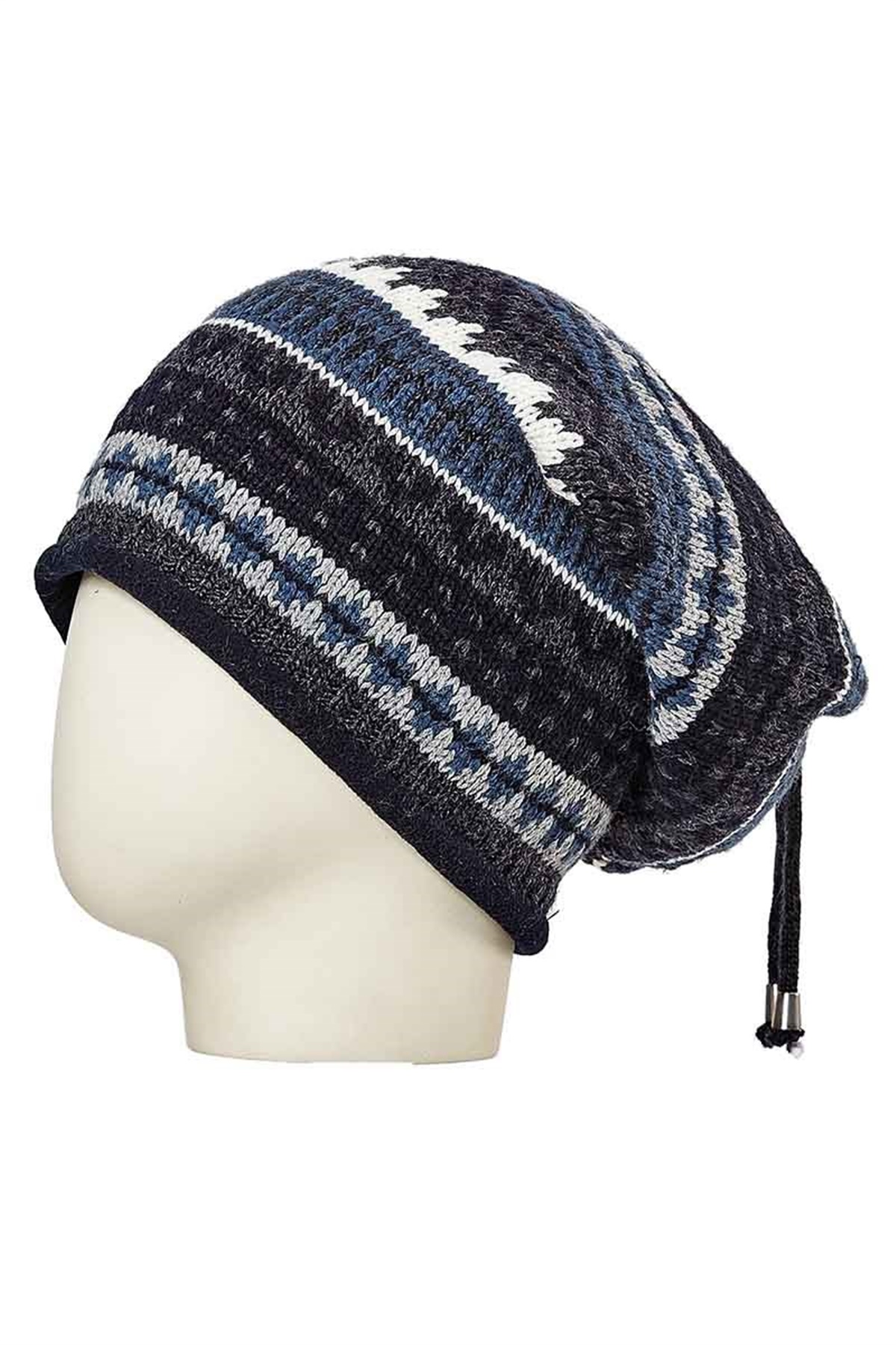 İpli Erkek Bere 21401 - Lacivert