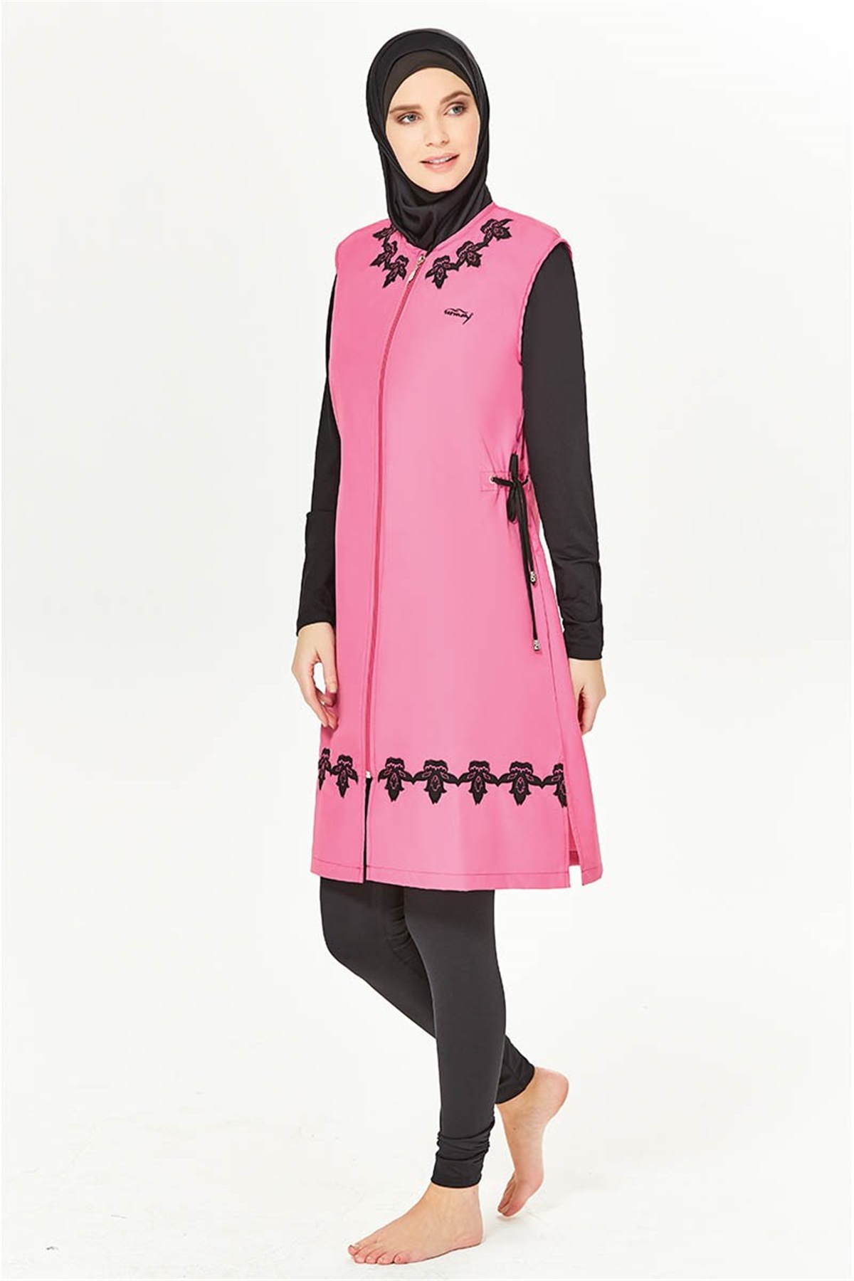 Jileli Tam Tesettür Mayo Tesmay 1100128 Fuşya