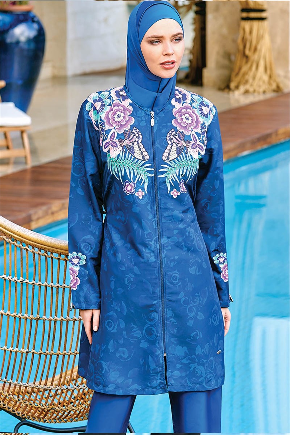 Jileli Tesettür Mayo Adesea 1202046 Koyu Lacivert