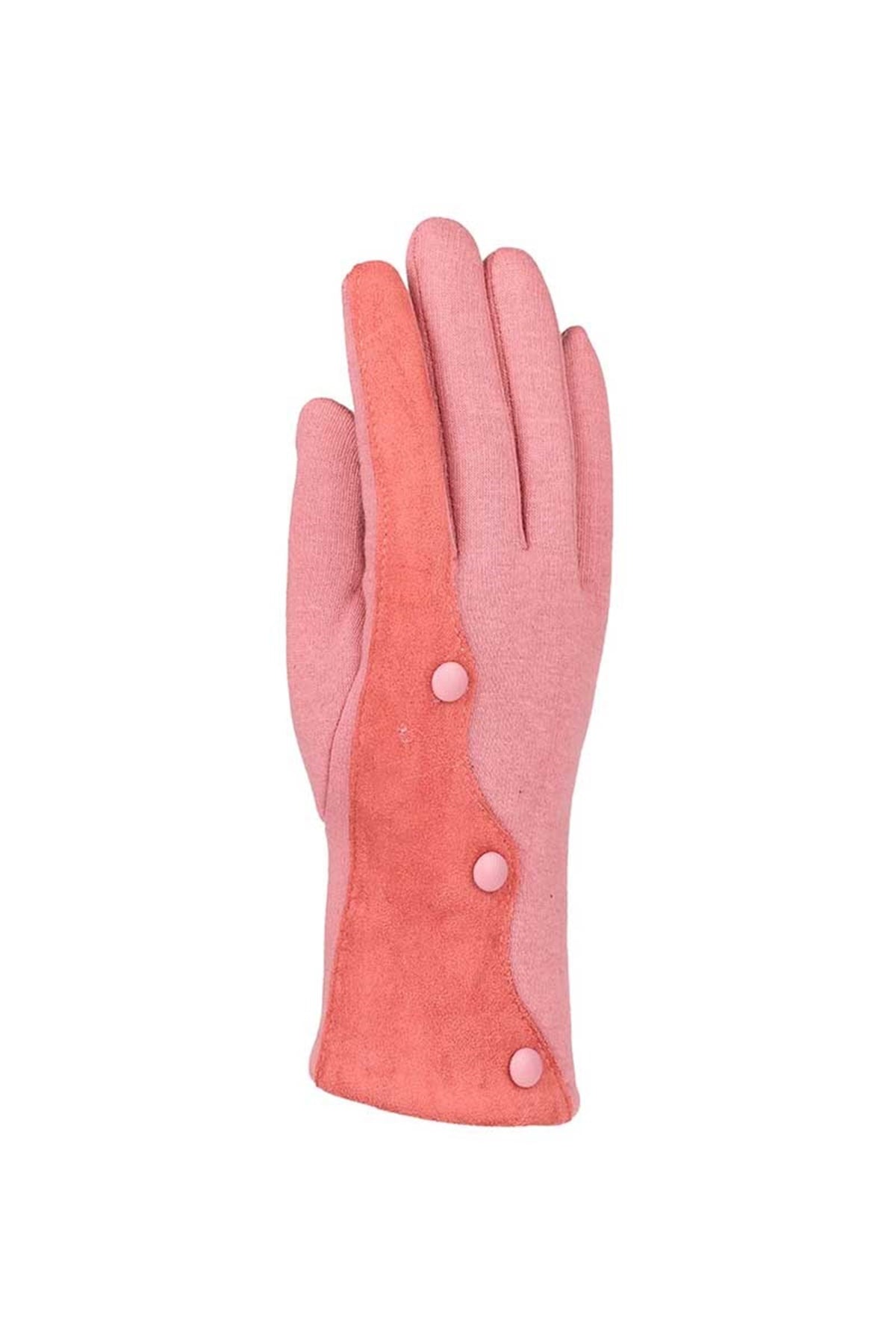 Kadın Pamuklu Eldiven 82101-8 - Açık Pembe