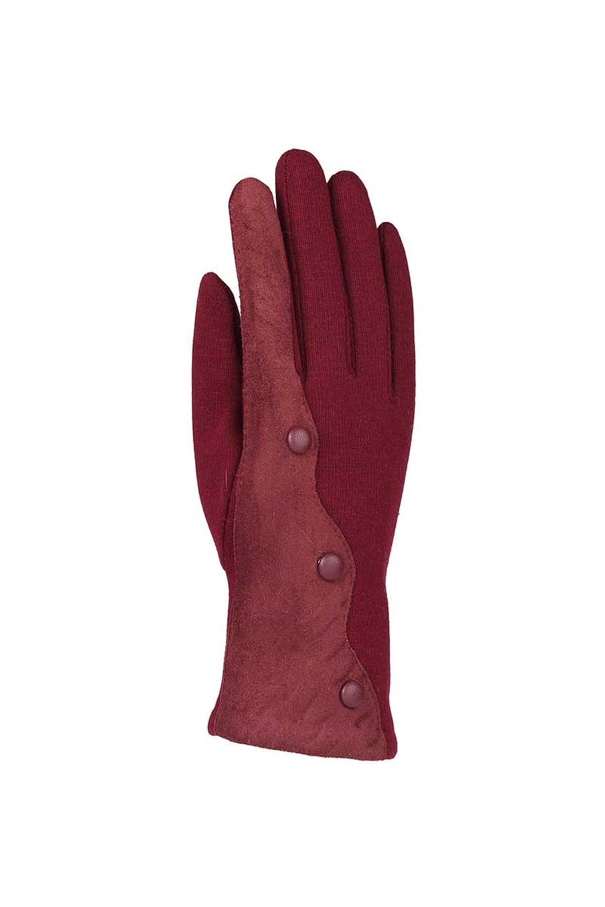 Kadın Pamuklu Eldiven 82101-8 - Bordo