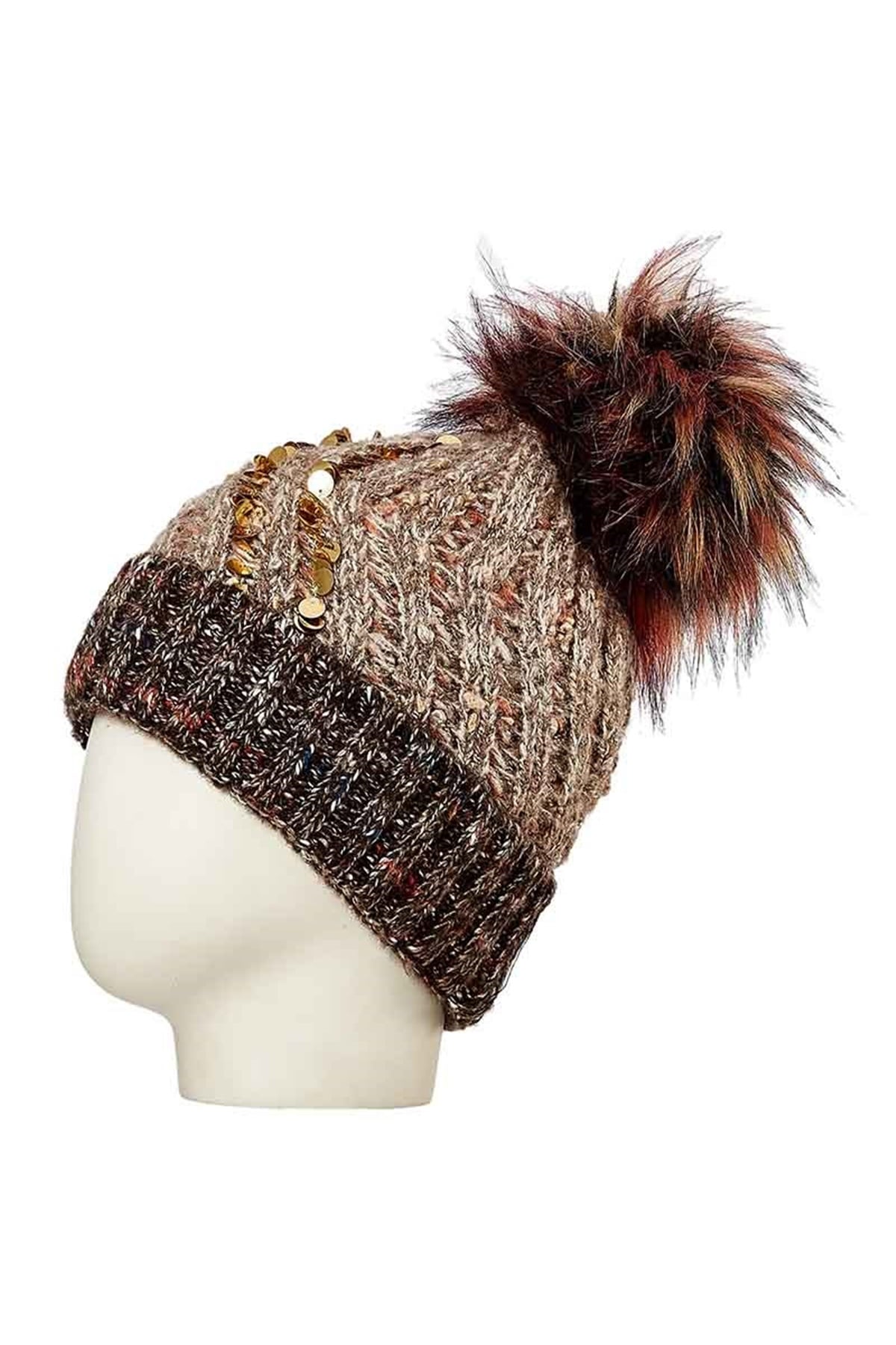 Kadın Yün Bere 24831 - Bej