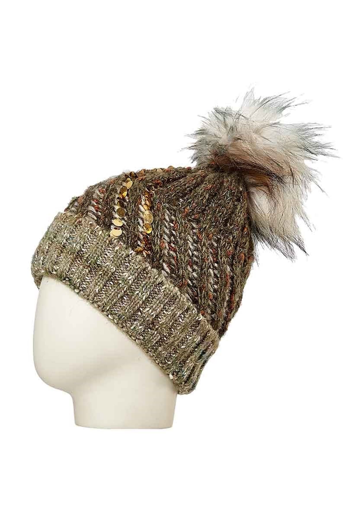 Kadın Yün Bere 24831 - Haki