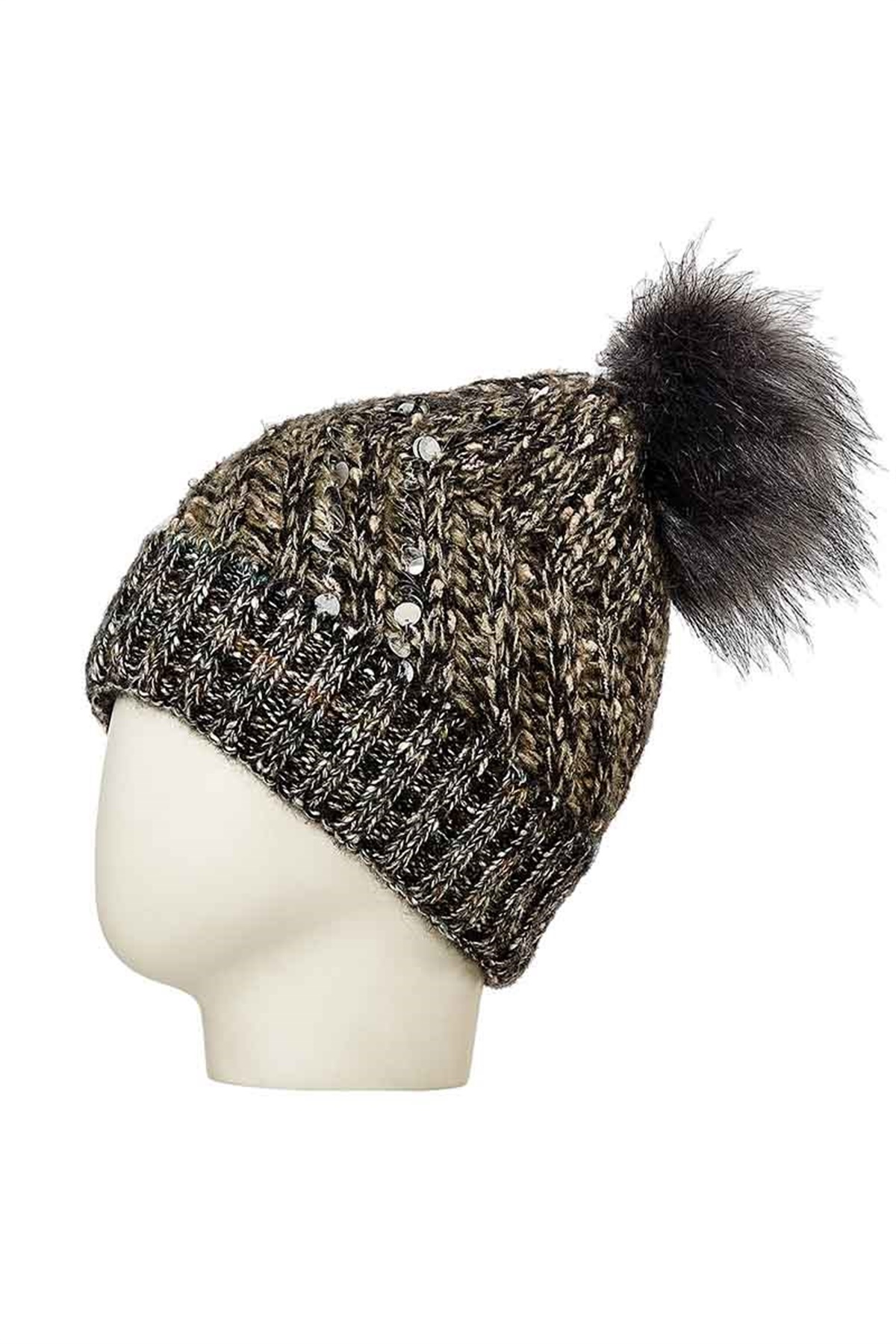 Kadın Yün Bere 24831 - Siyah