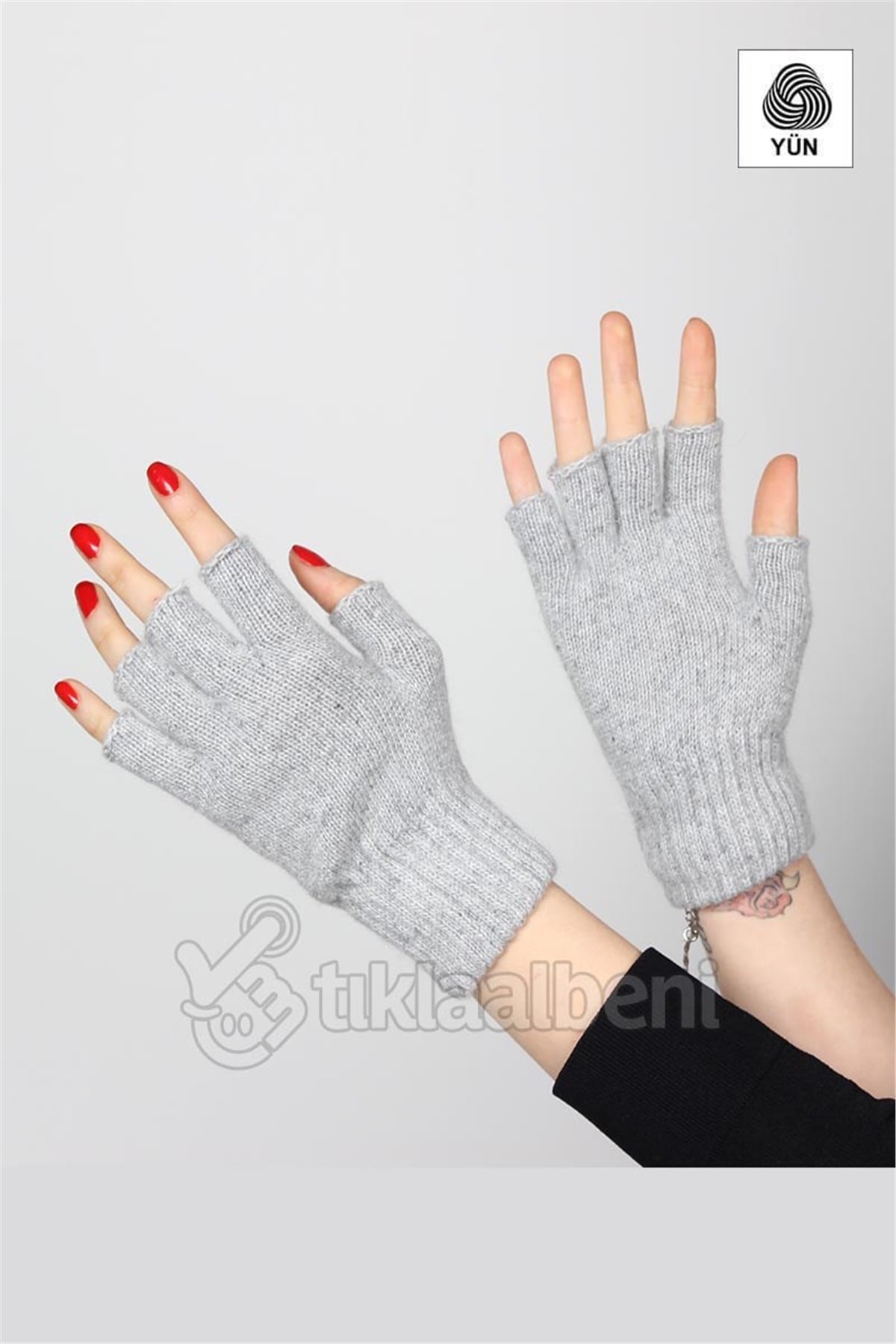Kaliteli Yün Bayan Kesik Eldiven BE5503