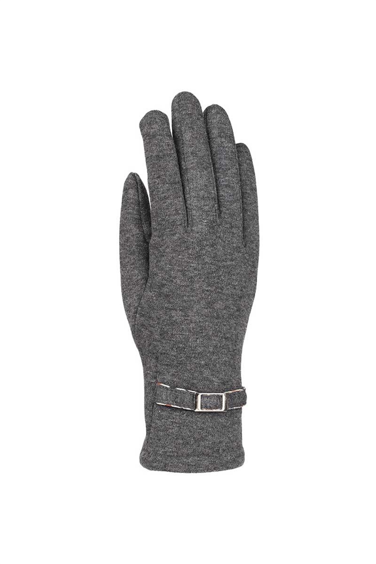 Kemerli Kadın Eldiven 82101-7 - Gri