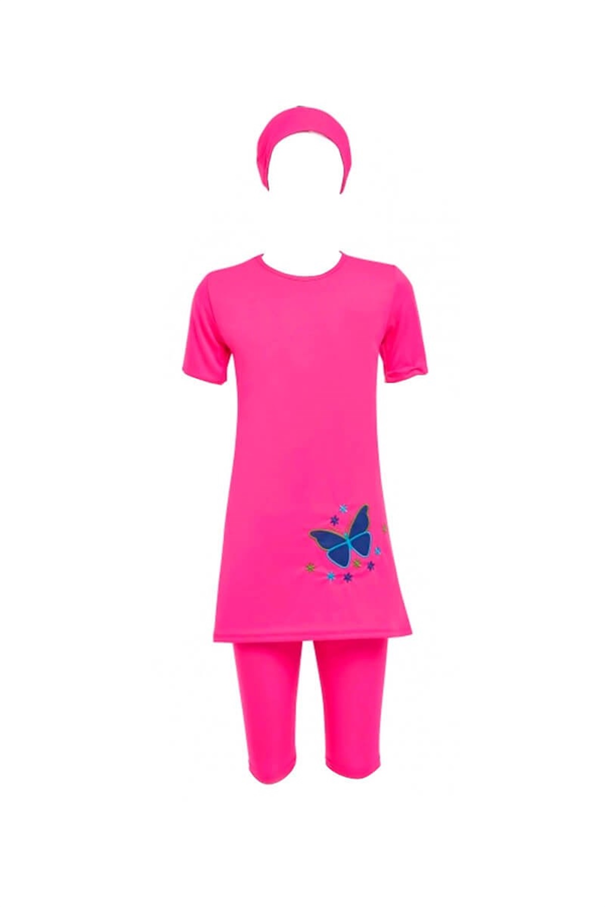 Kısa Kollu Çocuk Yarı Kapalı Mayo T4820