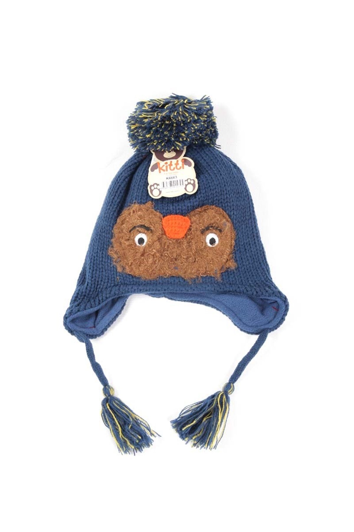 Kitti Erkek Bebek Kulaklı Bere, Lacivert KCB16663