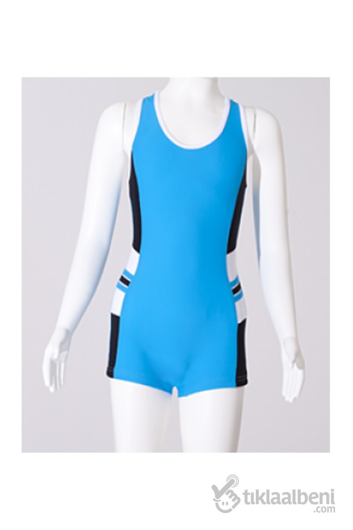 Kız Çocuğu Havuz Yüzücü Mayo ARG-2560 Turkuaz