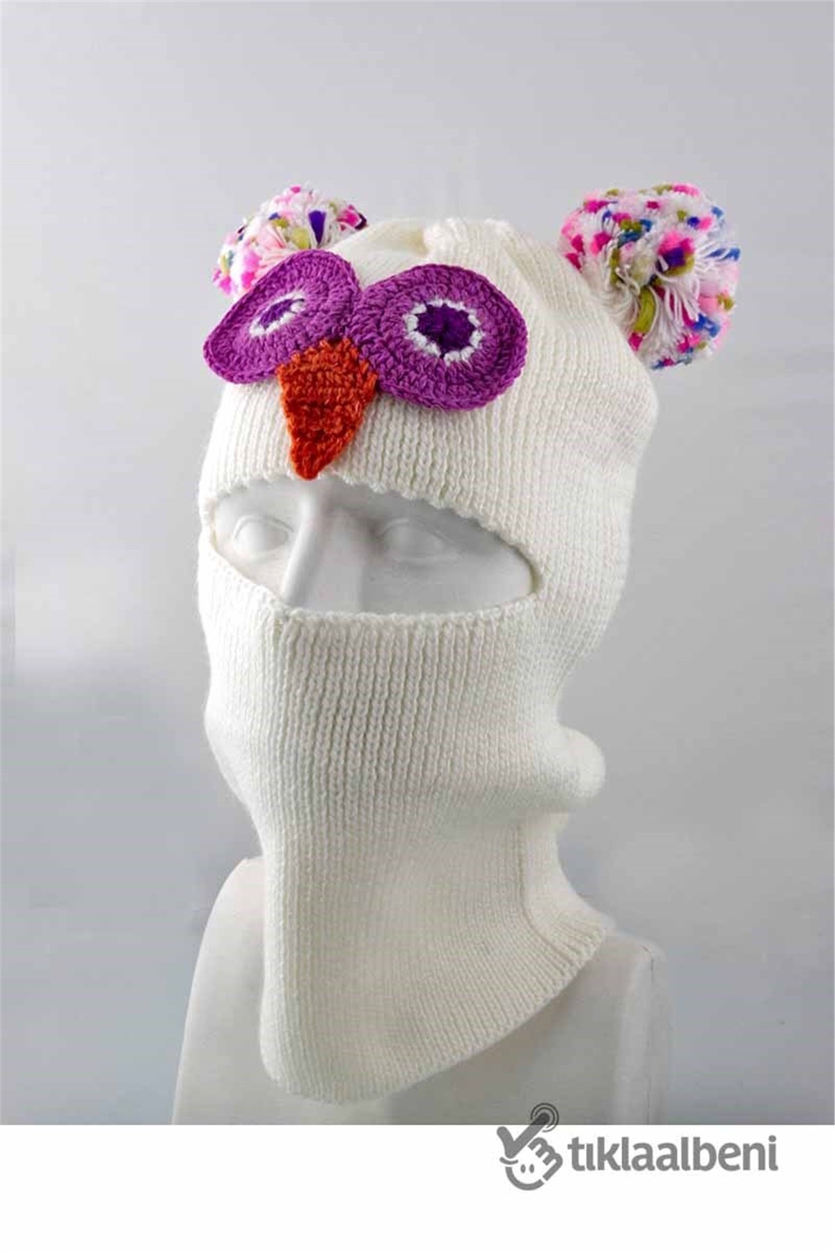 Kız Çocuk Kar Maskesi frm-21 Ekru