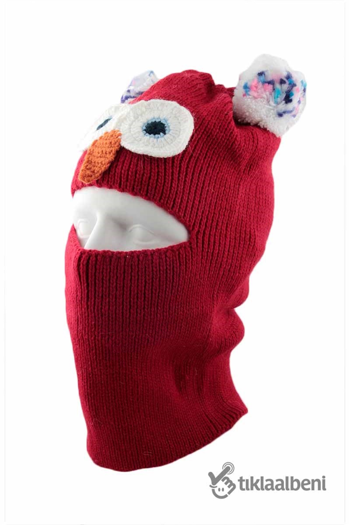 Kız Çocuk Kar Maskesi frm-21 Kırmızı