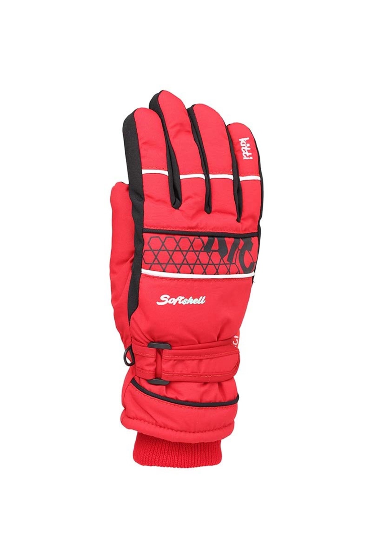Kız Çocuk Kırmızı Kar Eldiveni 9-15 Yaş - KR422-4