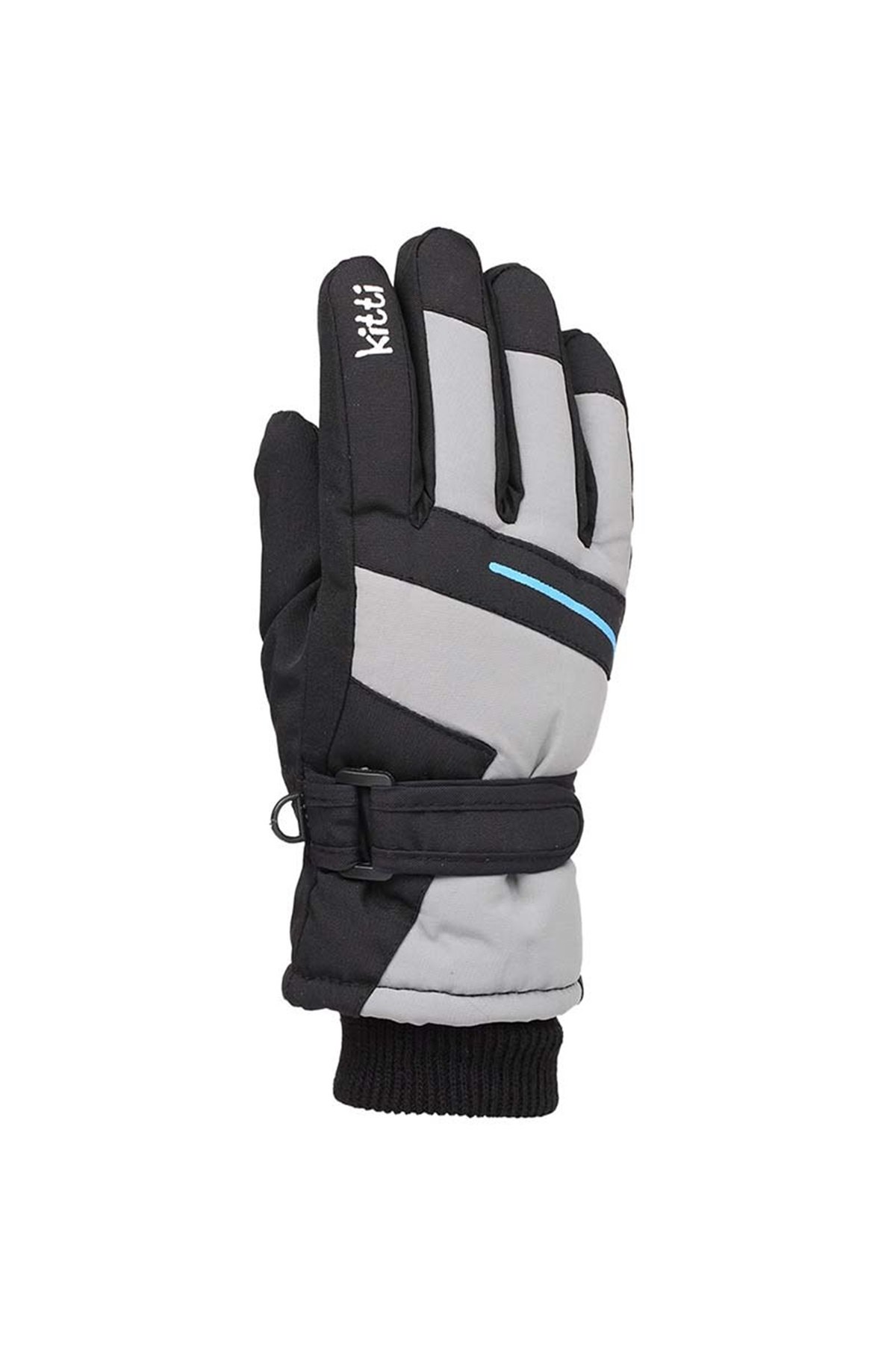 Kız Çocuk Siyah Kar Eldiveni 4-8 Yaş - KR421-4