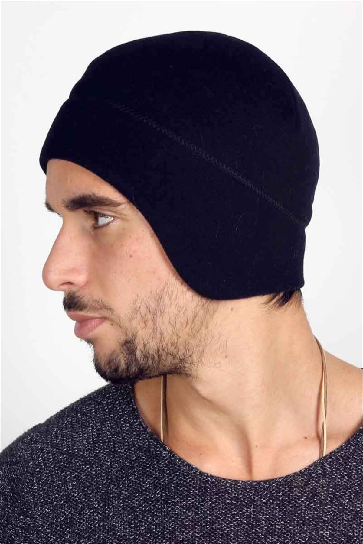 Kulaklı Lacivert Polar Bere PEB88952