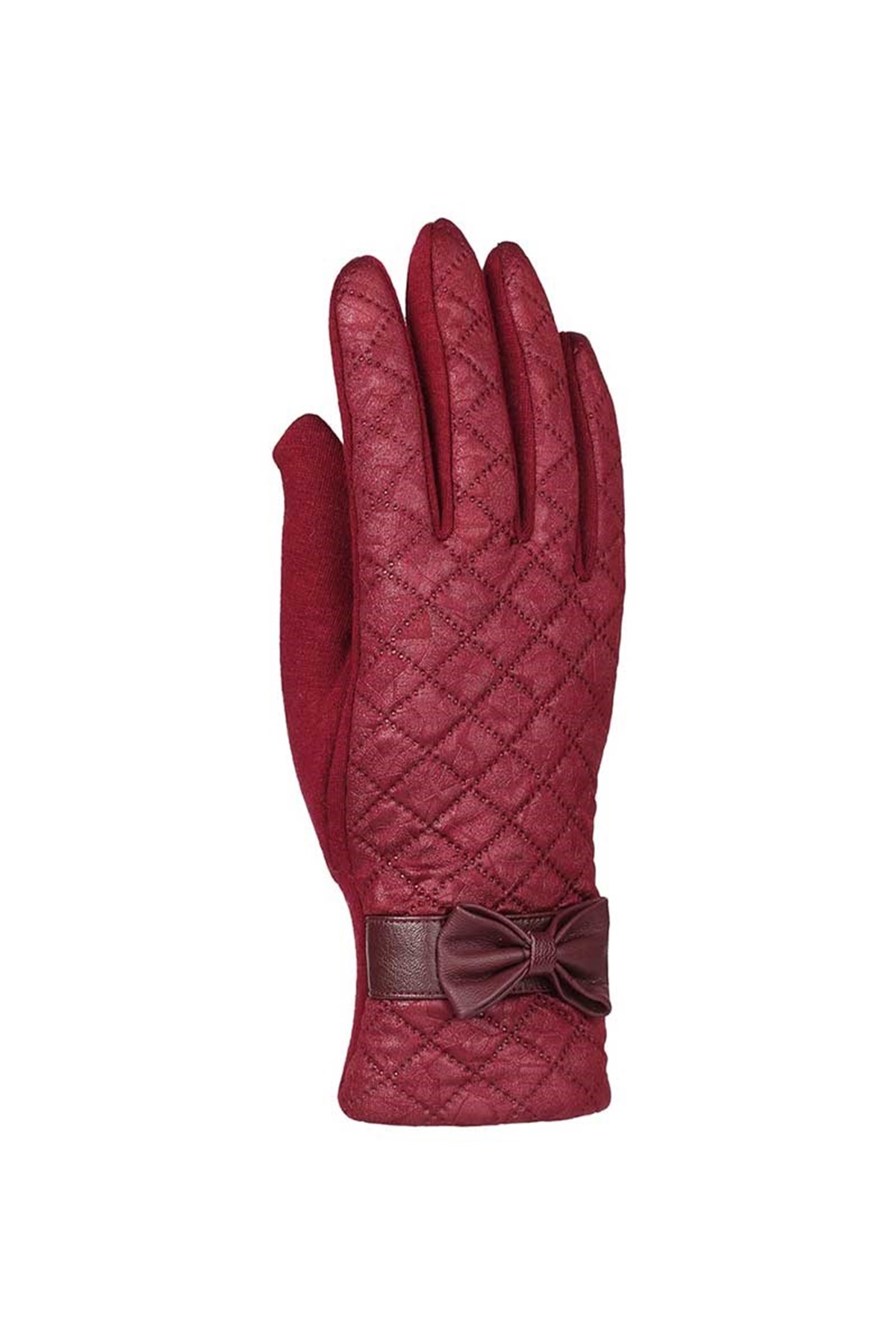 Kurdeleli Bayan Eldiven 82301-1 - Kırmızı