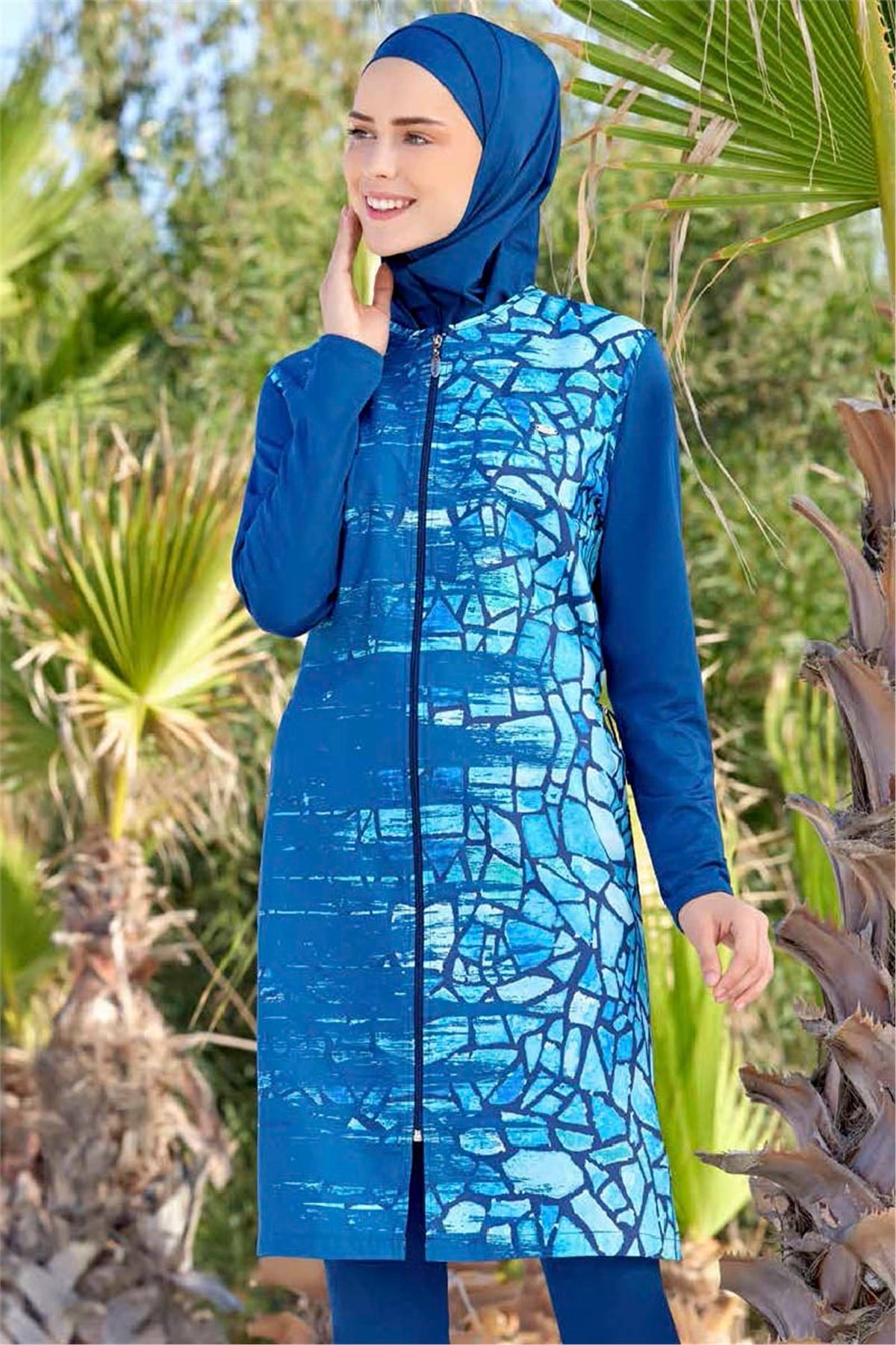 Lacivert Tesettür Mayo 22158