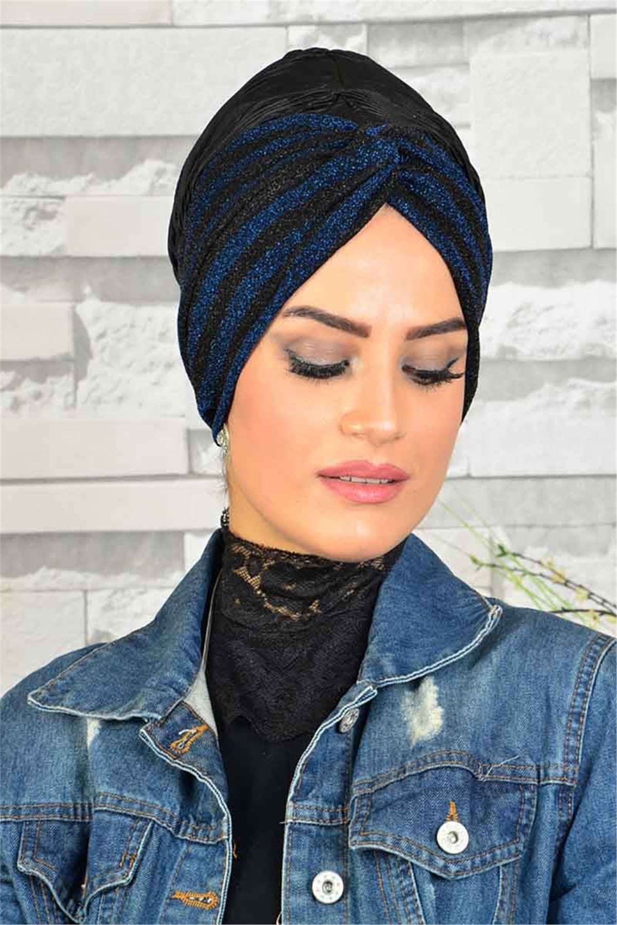 Mavi Siyah Burgu Bone tb1003