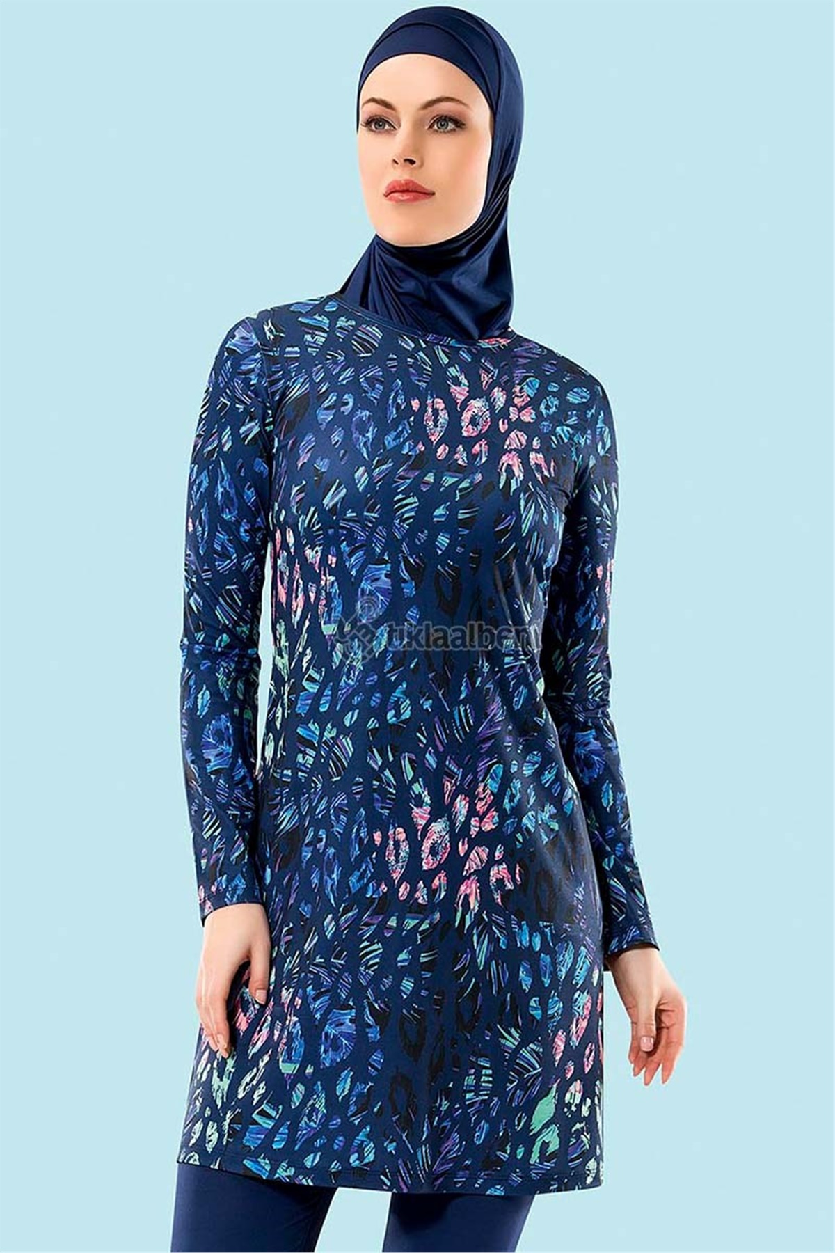Modern Haşema, Modern Tesettür Mayo Ladytes 710890 Lacivert