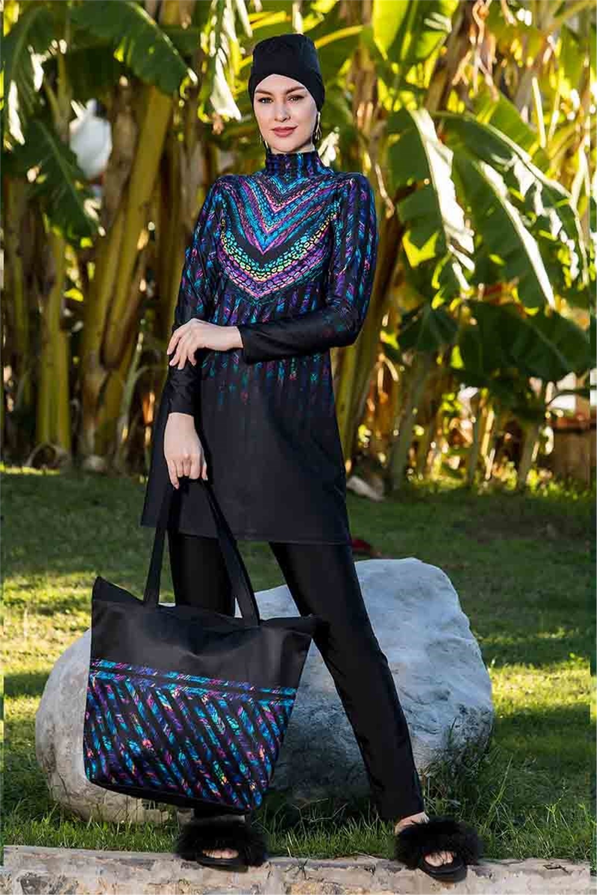 Modern Tesettür Mayo A507 - Siyah 