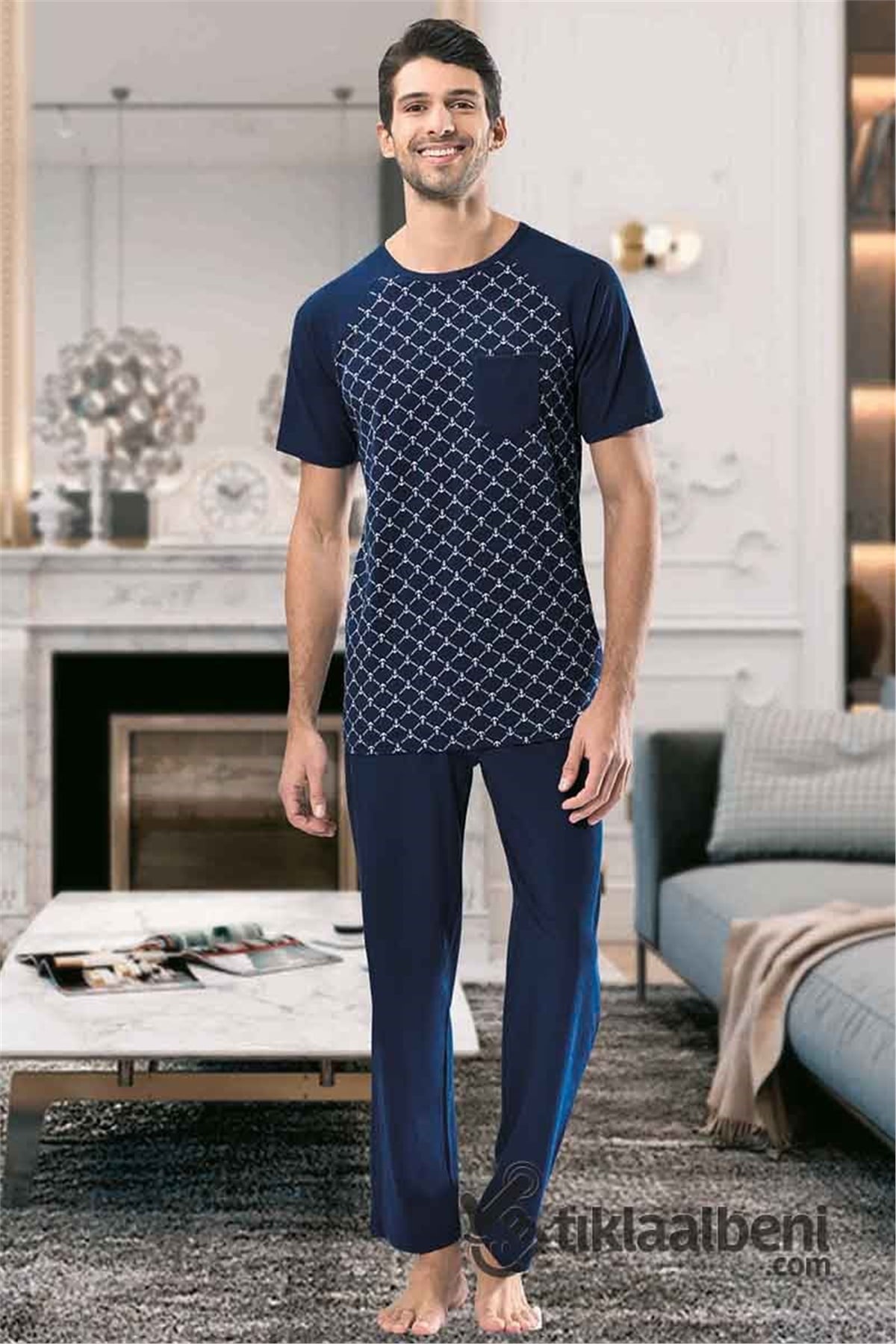 NBB 7847 Patlı Erkek Yazlık Pijama