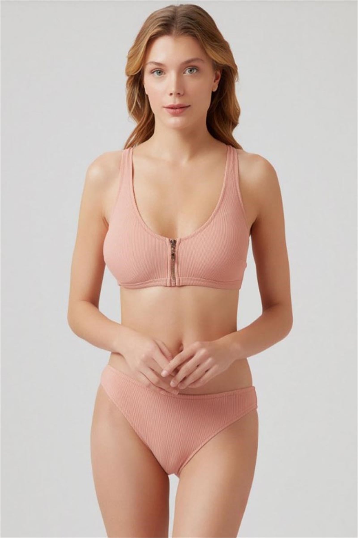 Nude Rengi Kadın Bikini, Kom Bikini Modelleri KM2071