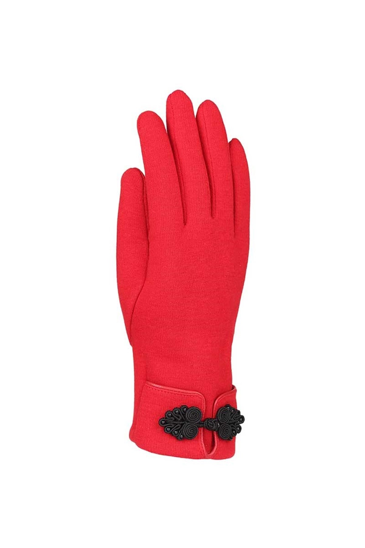 Pamuklu Bayan Eldiven 82101-8  - Mercan