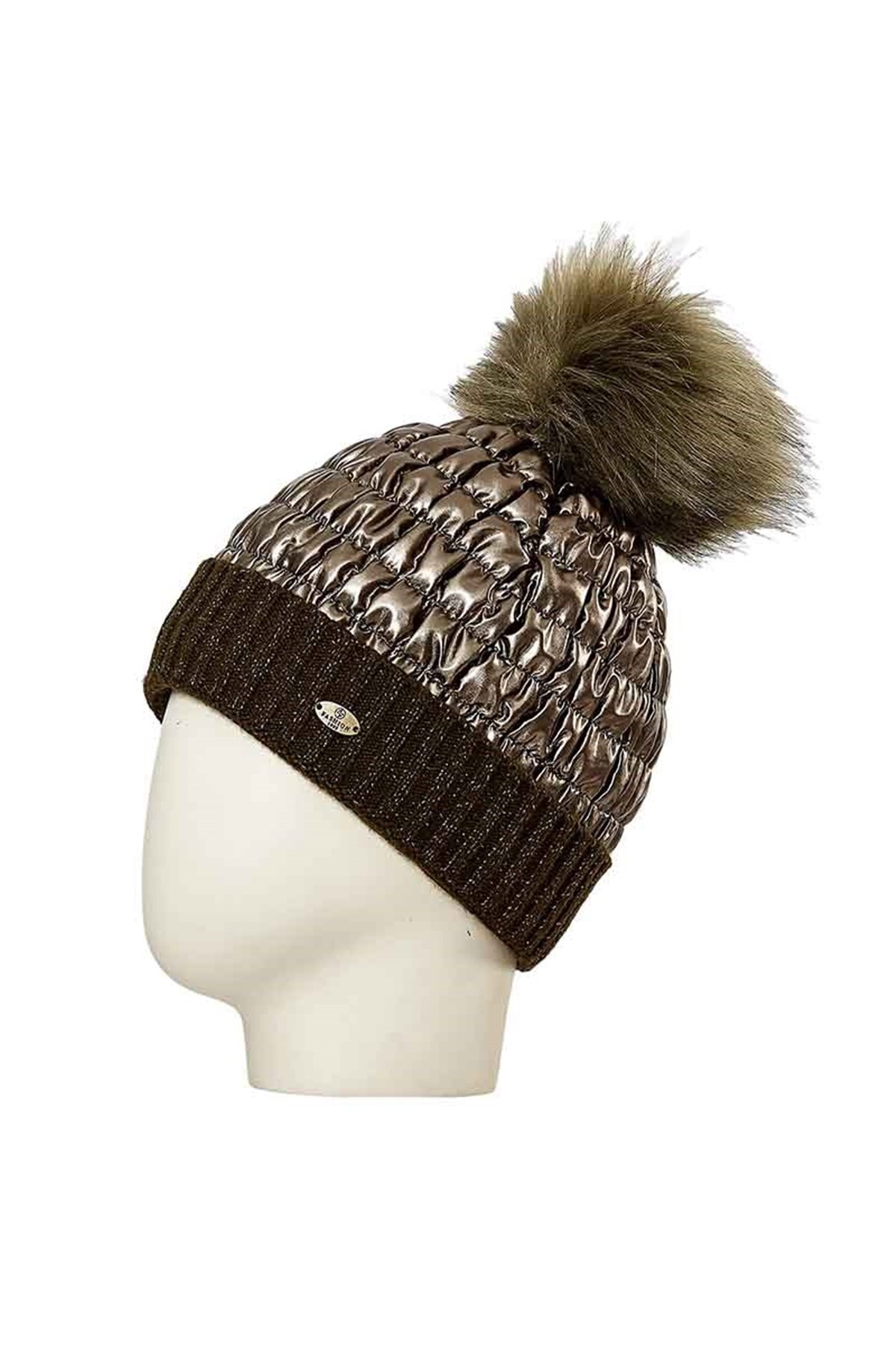 Parlak Kadın Bere 25151 - Haki