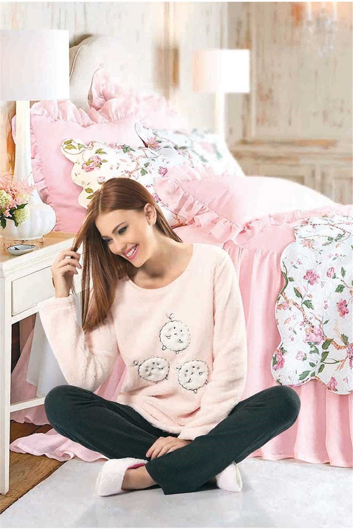 Bayan Polar Pijama Takımı Nbb 66151