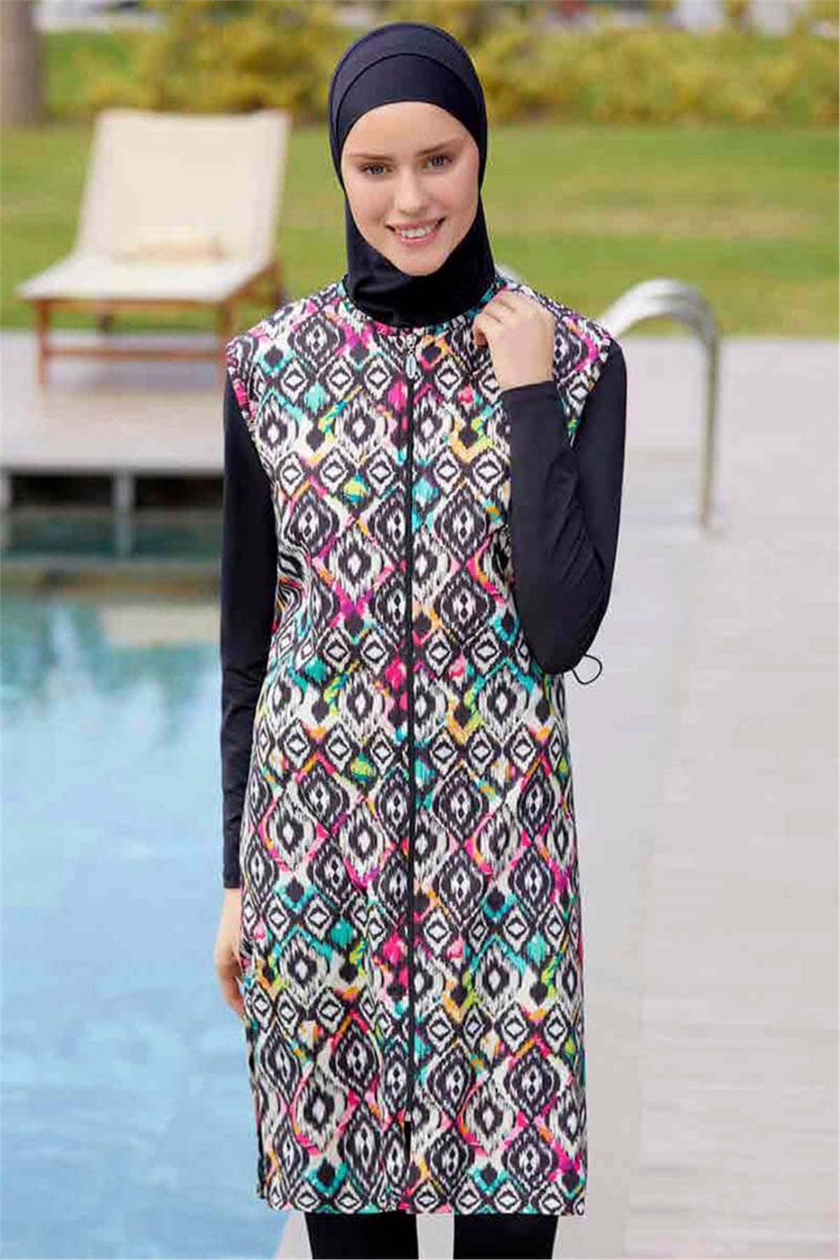Portman Tam Kapalı Tesettür Mayo 10311