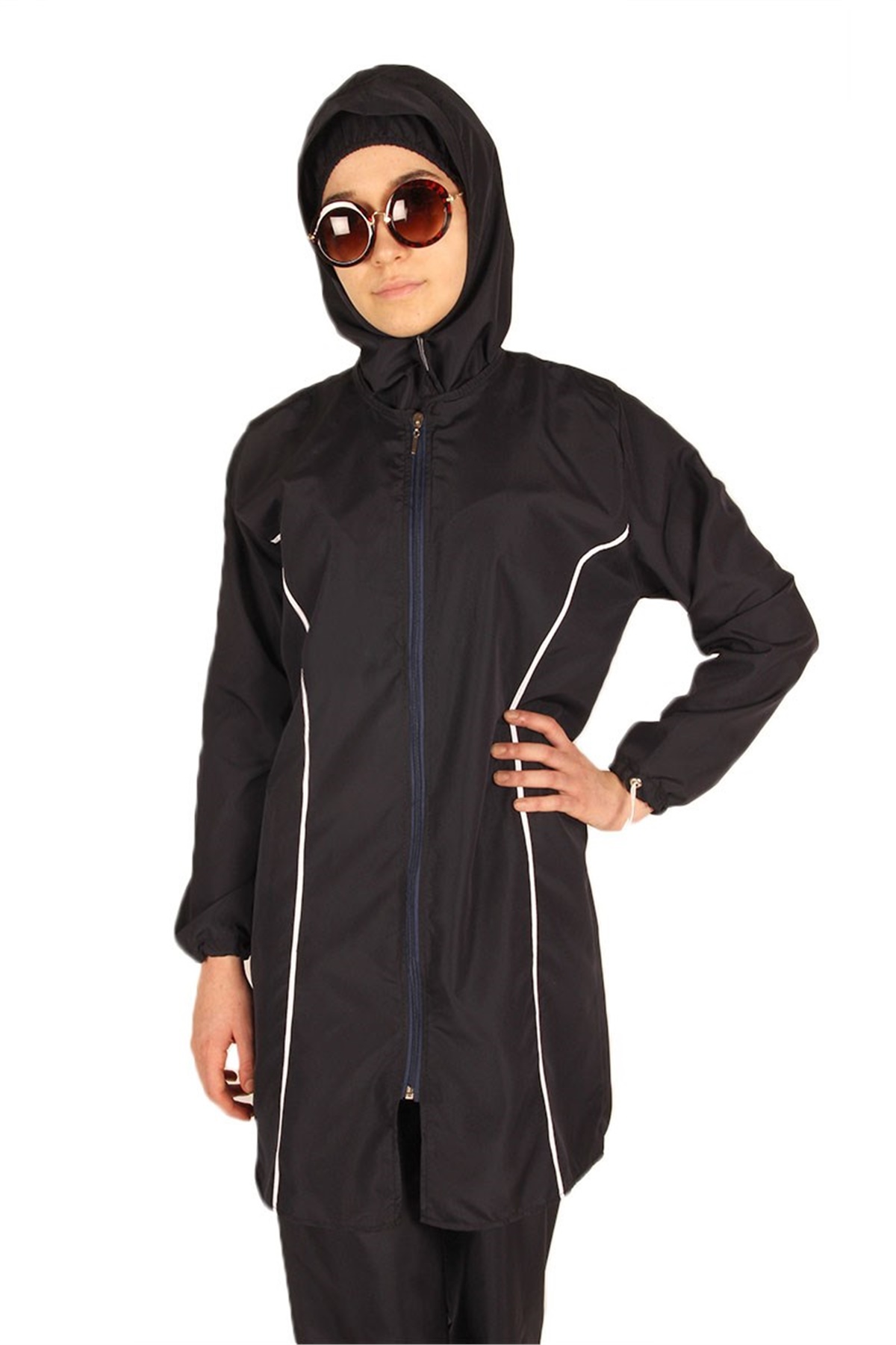 Sara Tesettür Mayo, Kapalı Haşema - Siyah