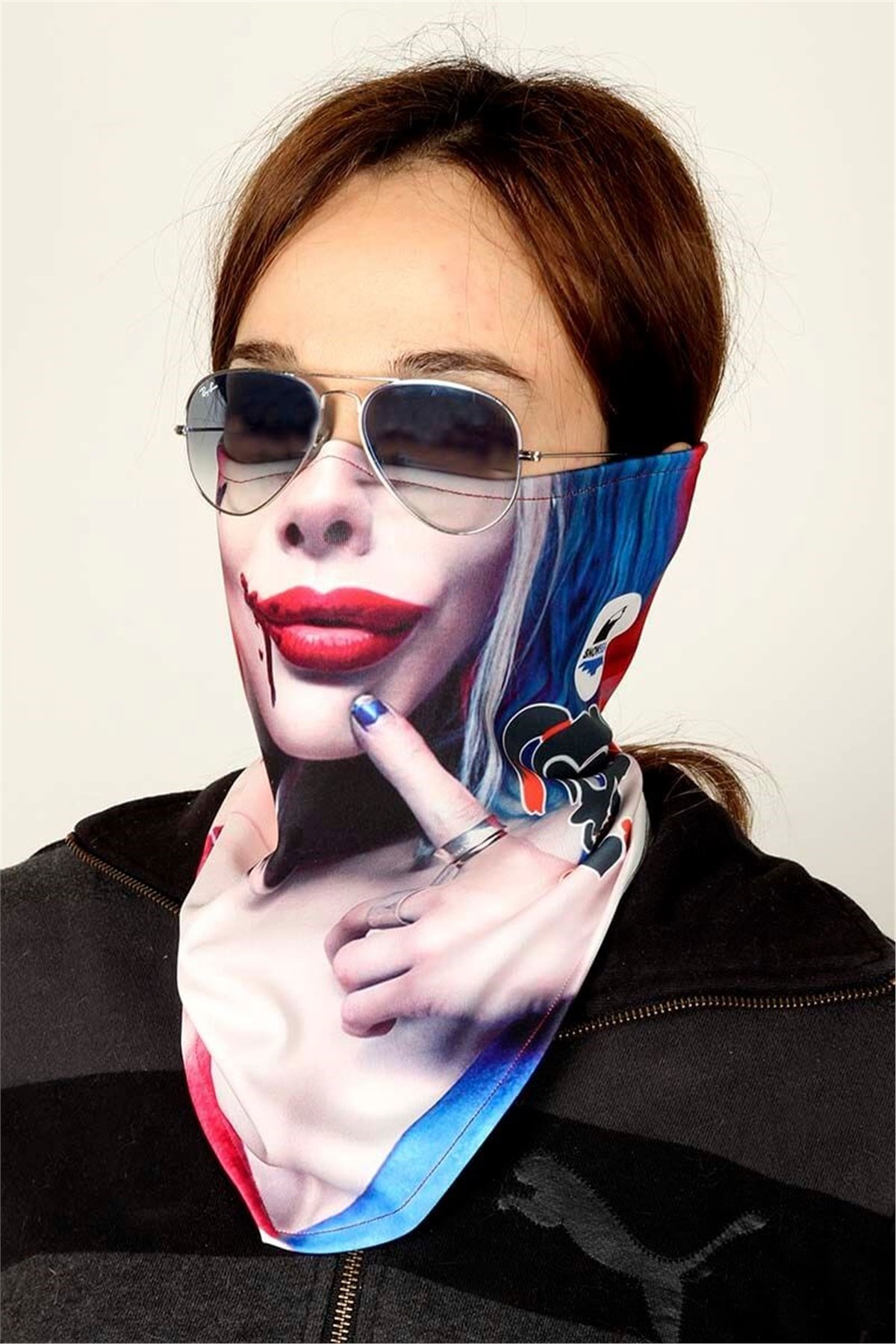 Sexy Harley Queen Yıkanabilir Yüz Maskesi Snowsea 2070