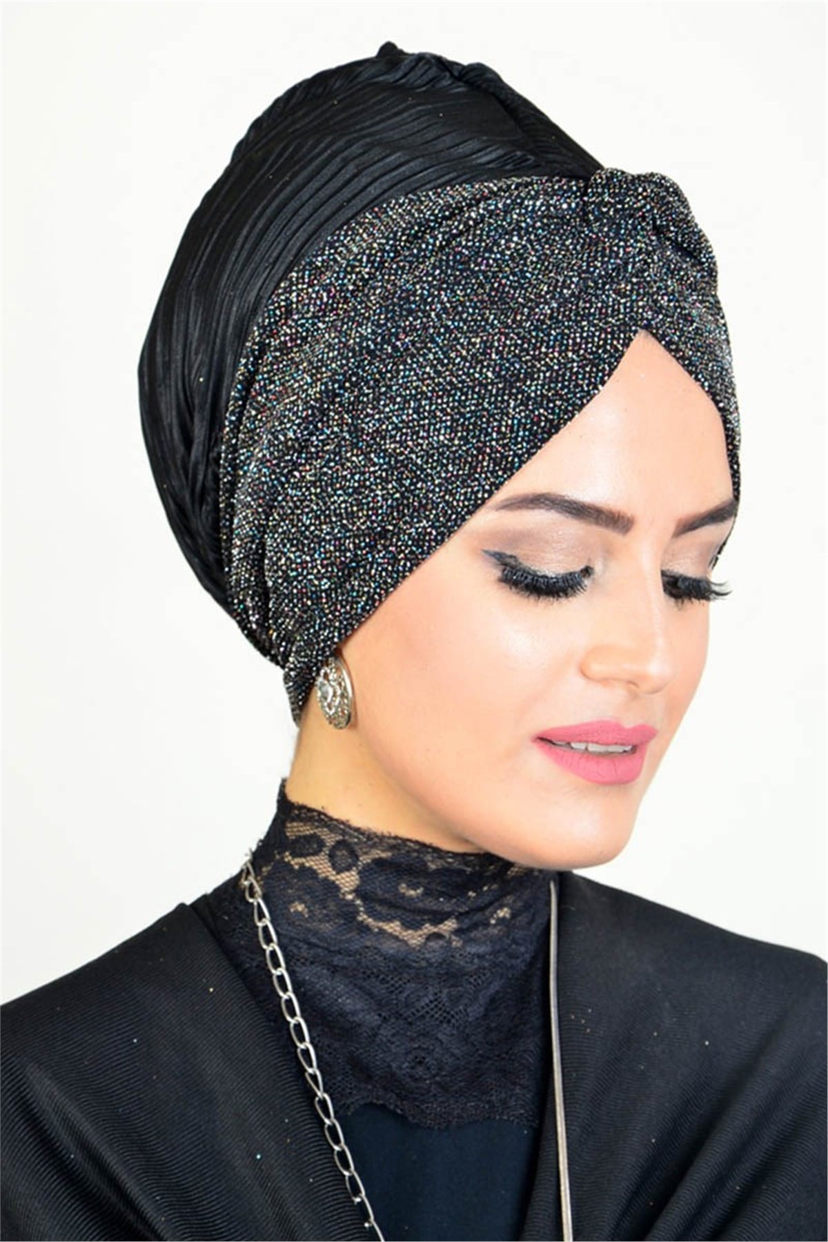 Simli Abiye Bone, Tesettür Bone HZ004