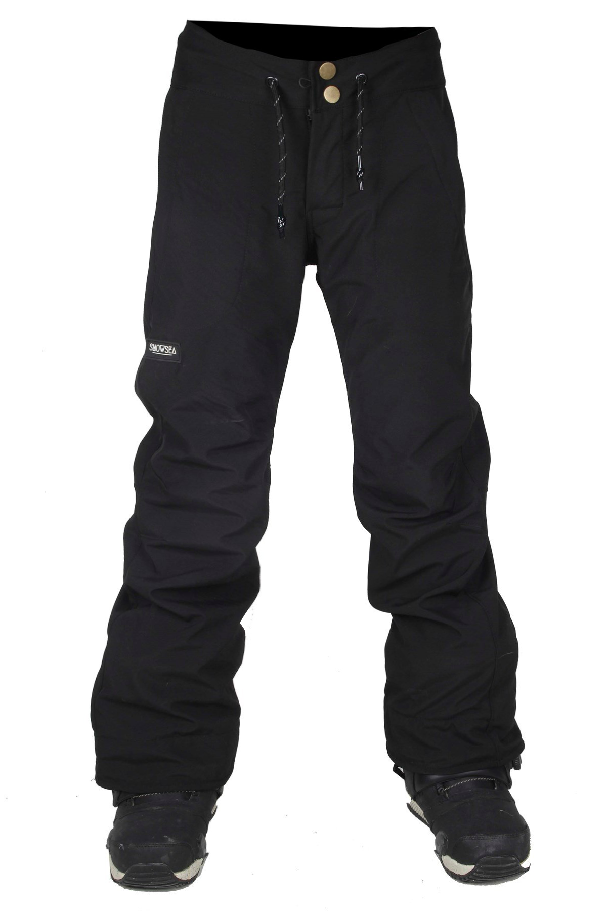 Siyah Erkek Snowboard Pantolonu, Snowsea SS7955-1 Siyah Kayak ve Kar Pantolonu