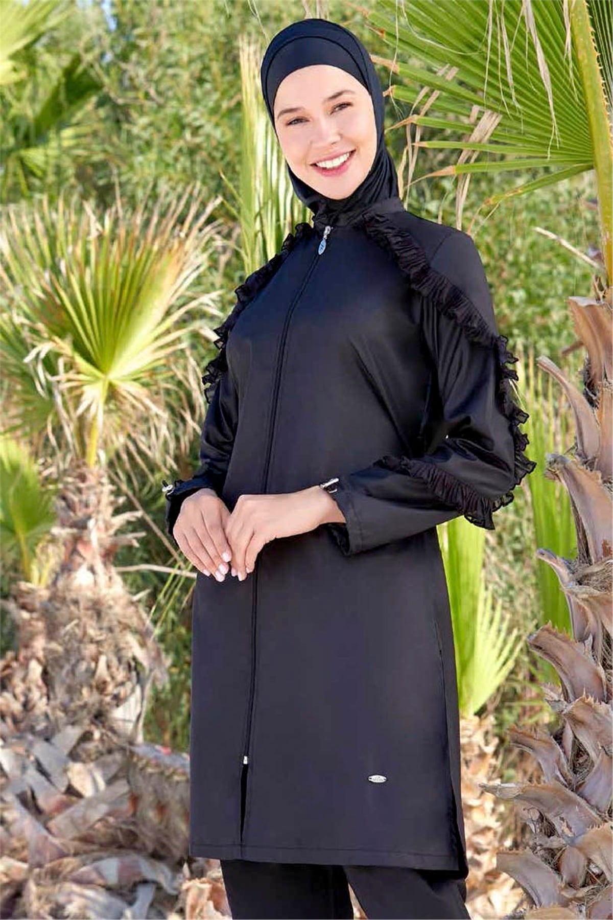 Siyah Geniş Tesettür Mayo 11253 