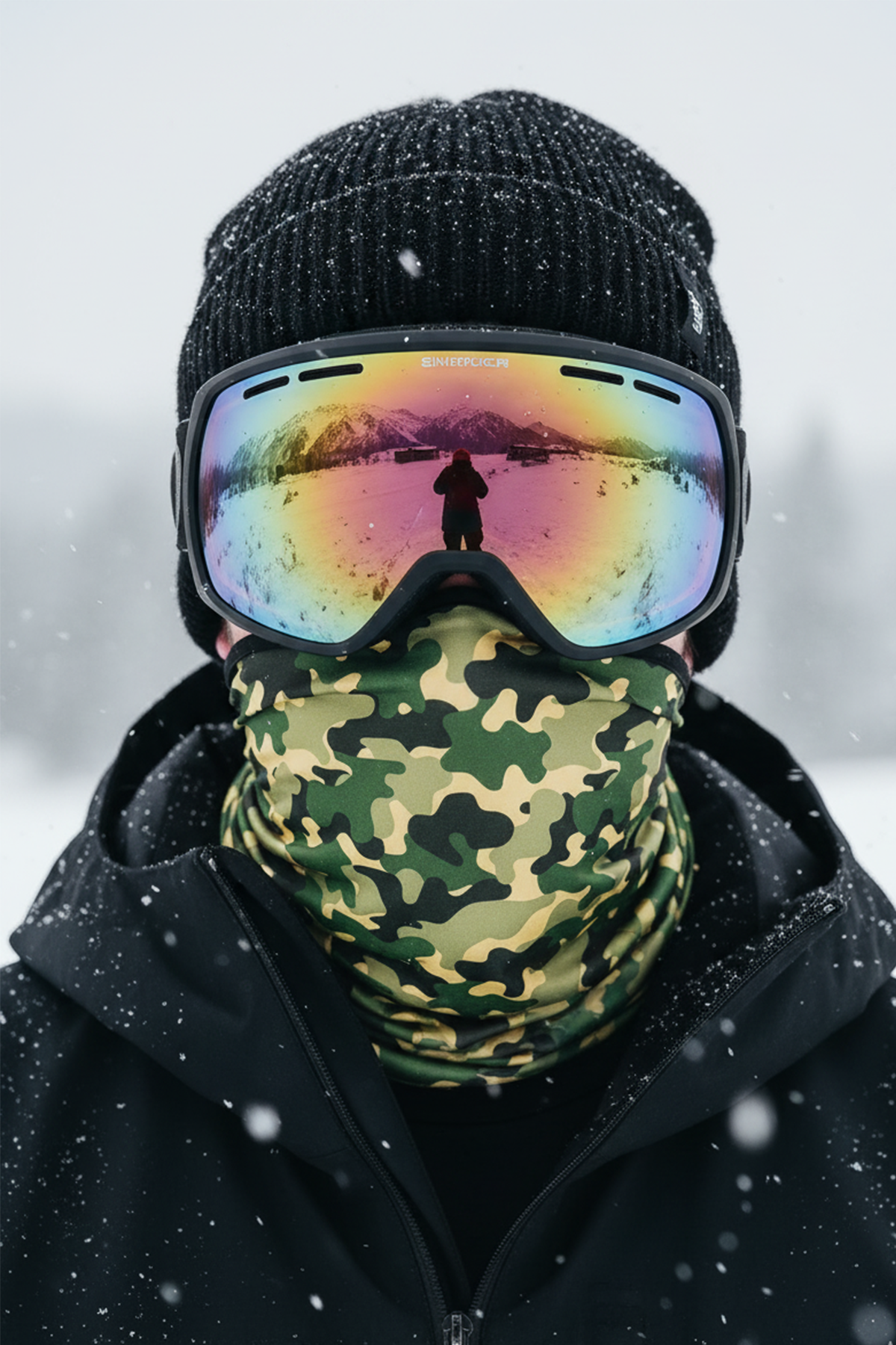 Snowsea Kamuflaj Desen Kar Maskesi SS2112