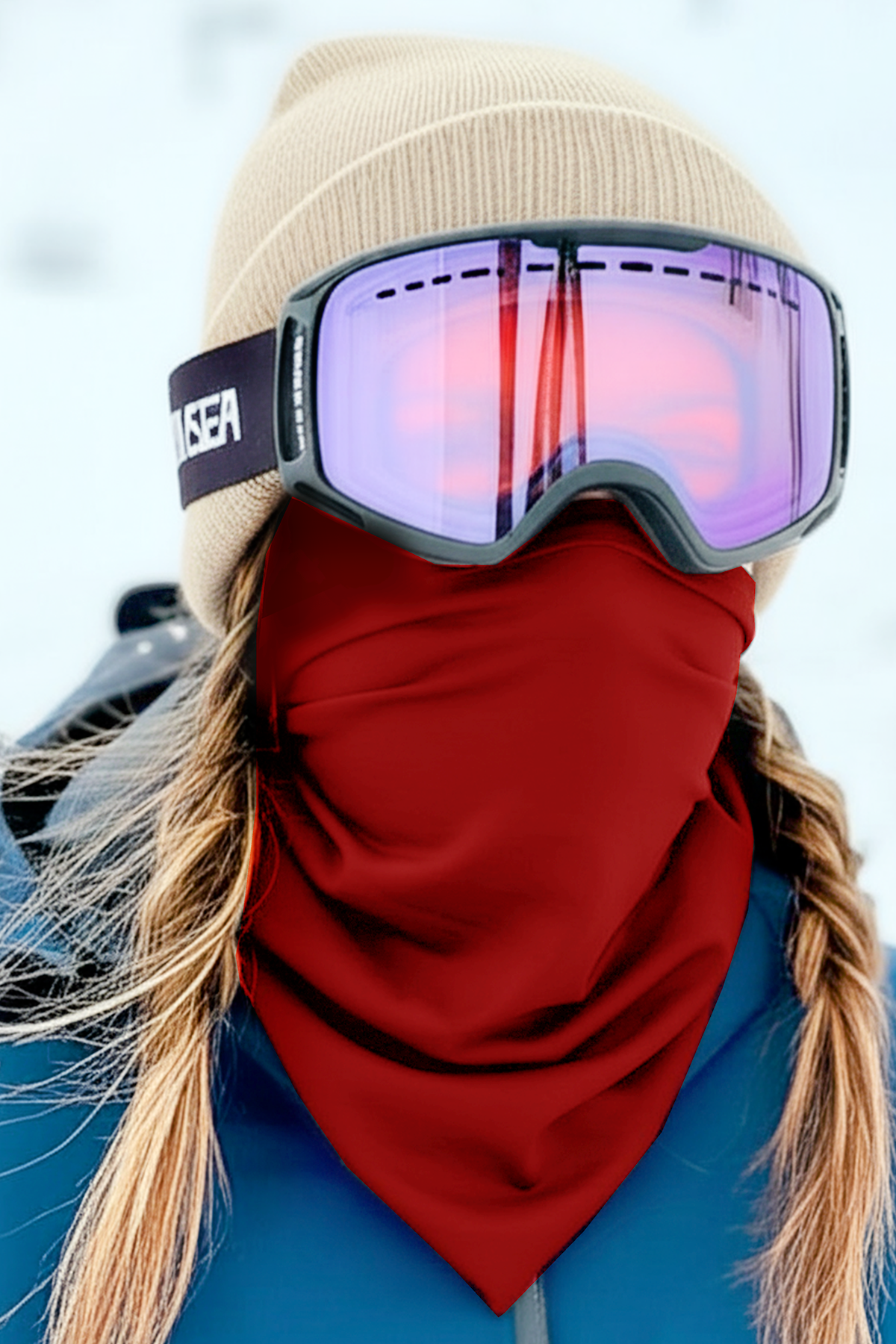 Snowsea Kırmızı Kar Maskesi SS2117