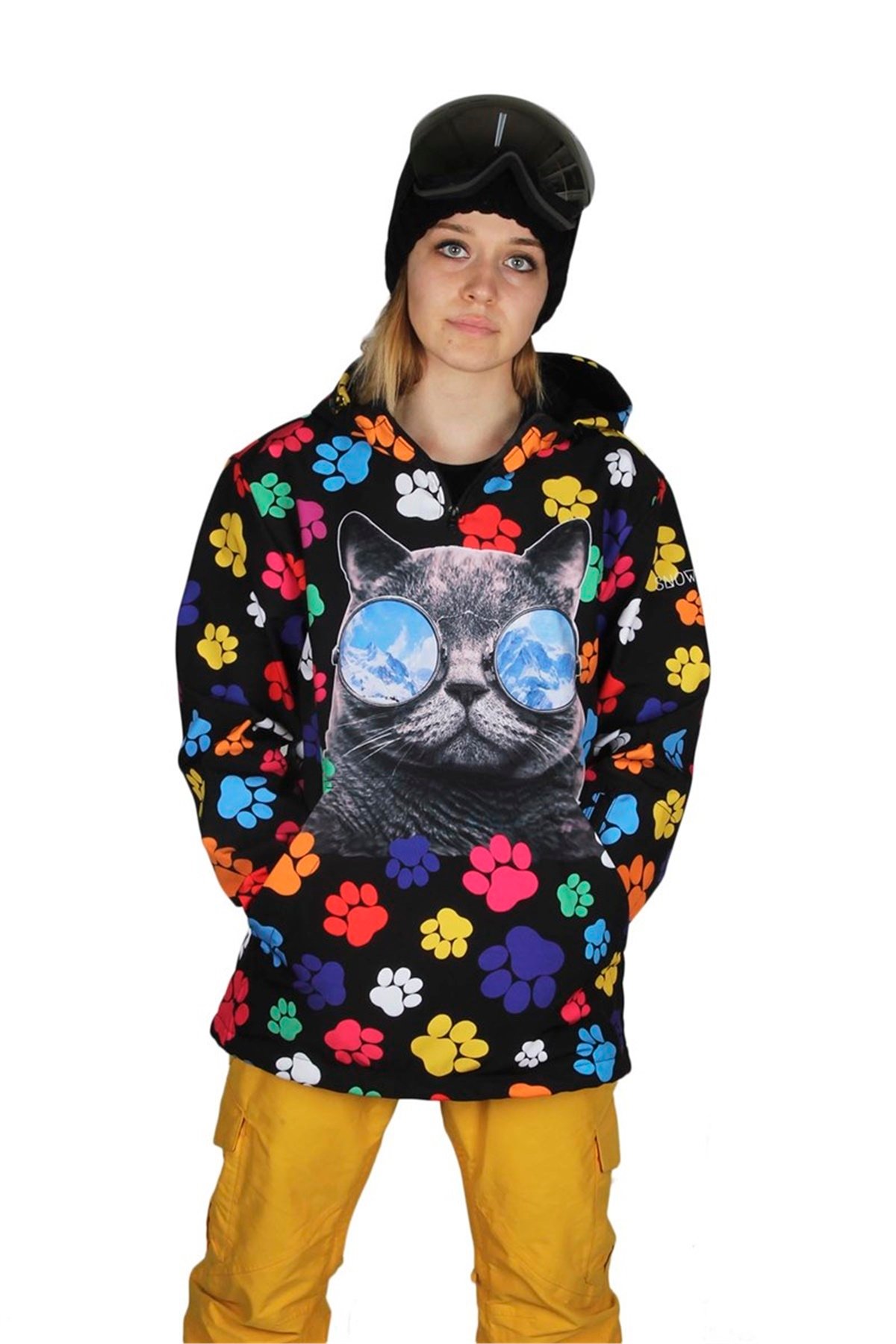 Snowsea Kız Çocuk Kayak Montu, Kedi Patili Çocuk Snowboard Montu SS15