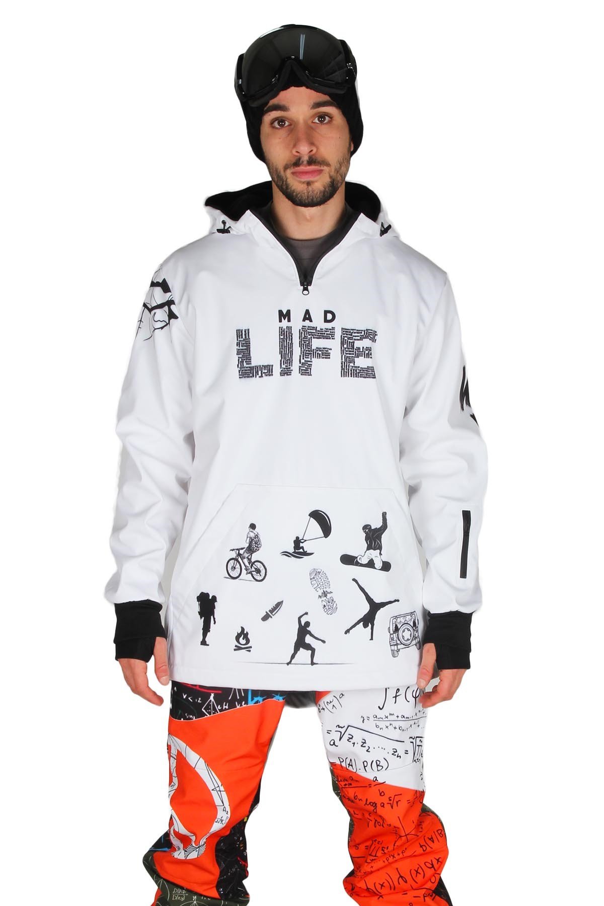 Snowsea Mad Life Yaka Fermuarlı Snowboard & Kayak Montu SS7728