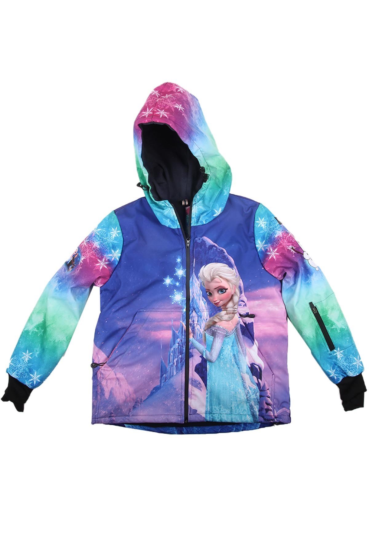 Snowsea SS7897 Elsa Kız Çocuk Montu, Frozen Kayak ve Snowboard Montu