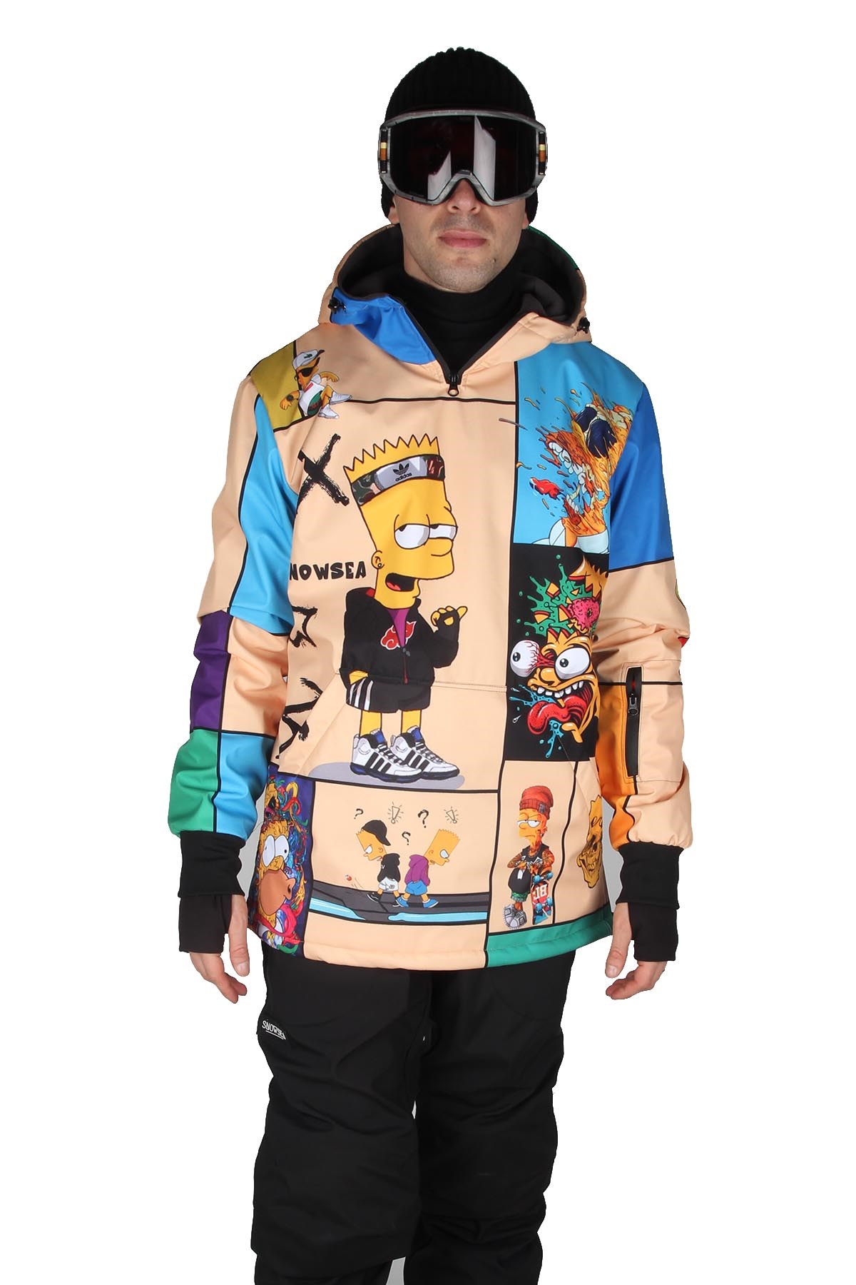 Snowsea SS7934 Simpsonlar Erkek Snowboard ve Kayak Montu