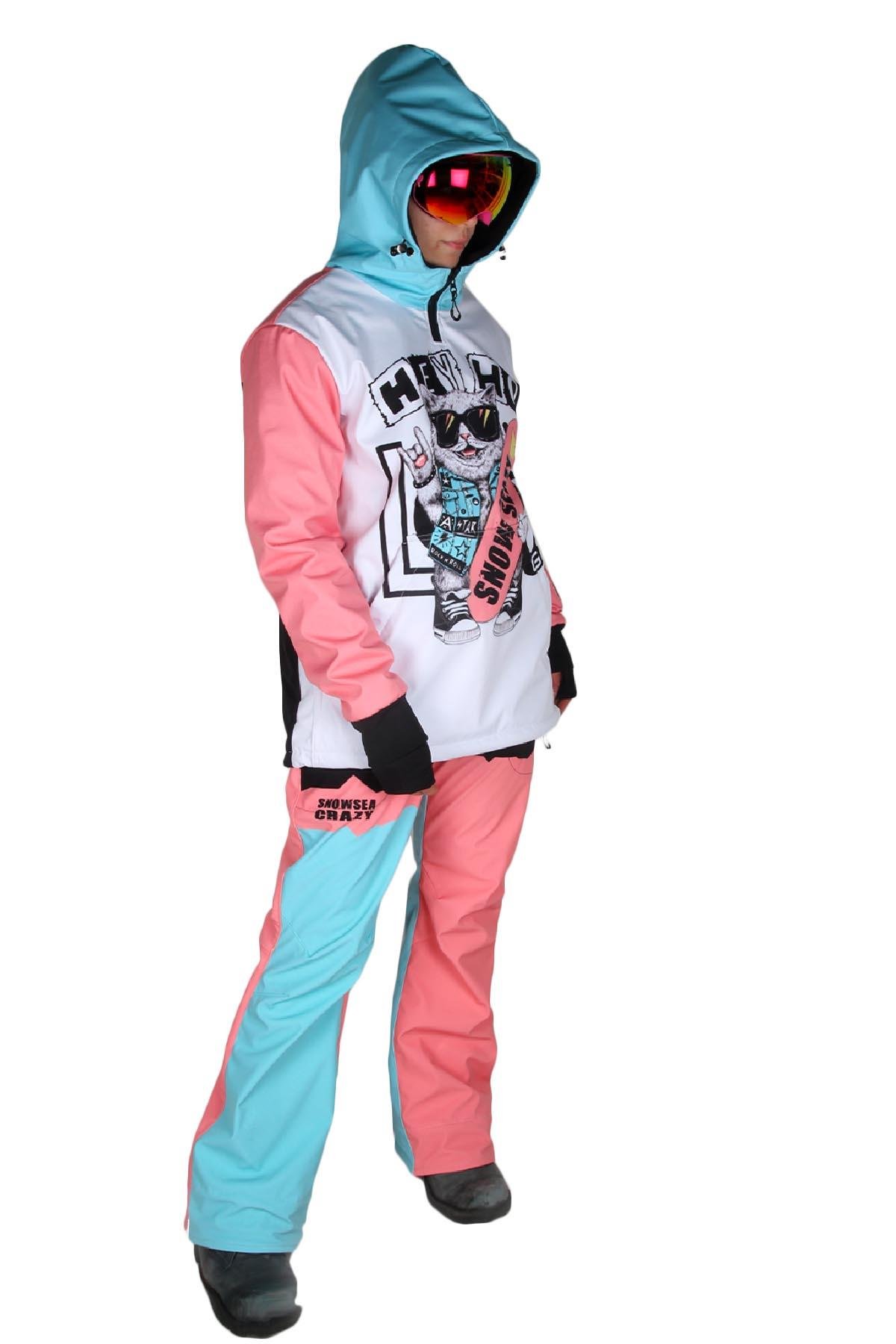 Snowsea SS796 80'S Snowboard ve Kayak Mont & Pantolon Takımı