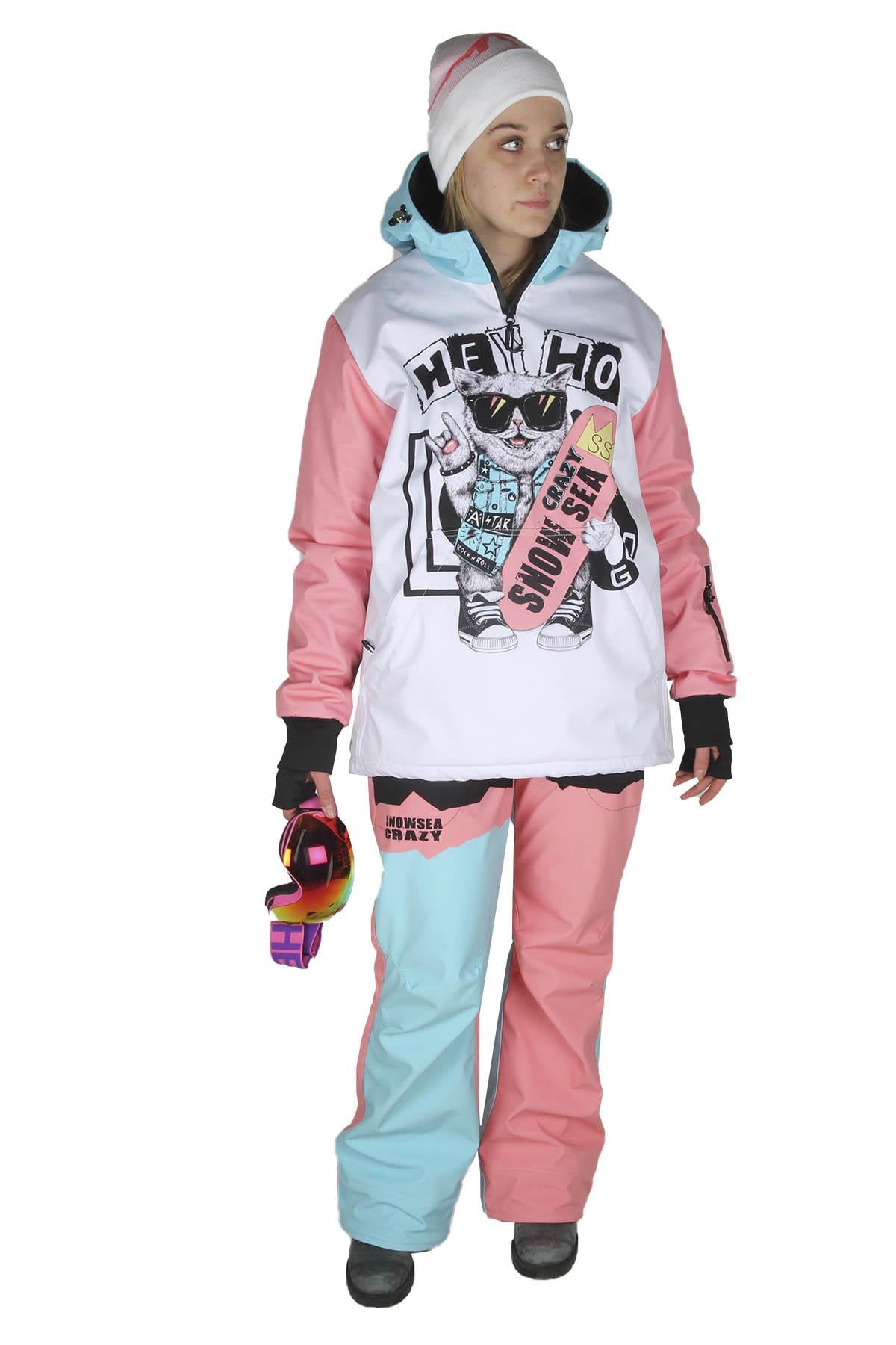 Snowsea SS7986 80'S Kadın Snowboard Mont & Pantolon Takımı